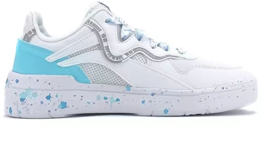 【定制球鞋】LiNing李寧 惟吾 SPWW Lite 迷彩塗鴉 潑墨 休閒 低幫 板鞋 男女同款 淺藍 Order 【定制球鞋】LiNing李寧 惟吾 SPWW Lite 迷彩塗鴉 潑墨 休閒 低幫 板鞋 男女同款 淺藍