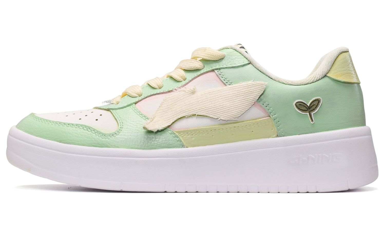 [Custom Shoes] Li-Ning Xiaocao Low 'Yellow Green'