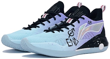 【訂製球鞋】 LiNing李寧 駕駛帥 15 V2 漸變噴繪改色 孤獨之眼 字母塗鴉 鴛鴦 低筒 籃球鞋 男款 藍紫 Shop 【訂製球鞋】 LiNing李寧 駕駛帥 15 V2 漸變噴繪改色 孤獨之眼 字母塗鴉 鴛鴦 低筒 籃球鞋 男款 藍紫