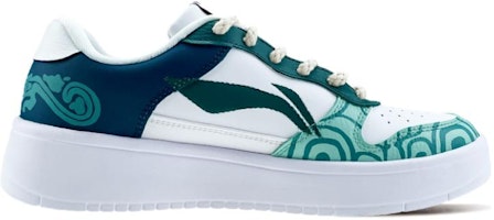 【訂製球鞋】LiNing李寧 運動生活系列 三星堆 國潮文化 復古 青銅 低筒 板鞋 男款 藍綠白 Order 【訂製球鞋】LiNing李寧 運動生活系列 三星堆 國潮文化 復古 青銅 低筒 板鞋 男款 藍綠白