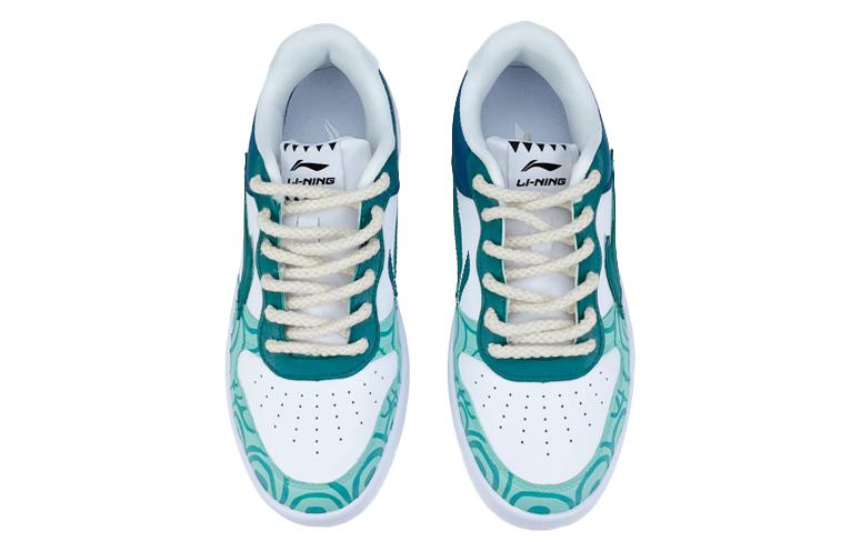 Shop [Sepatu Custom] Li-Ning Yunyou Low 'Sanxingdui Biru Hijau Putih' AGCQ455-2(Team40-男款梦回三星青铜蓝绿)