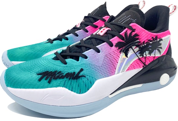 리닝 웨이드 15 V2 '로맨틱 사우스 비치' (커스텀) ABAS007-1(Team柒-男款南海岸蓝绿粉) Lookbook 리닝 웨이드 15 V2 '로맨틱 사우스 비치' (커스텀) ABAS007-1(Team柒-男款南海岸蓝绿粉)