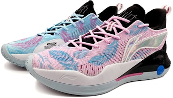 【定制球鞋】 LiNing李寧 駕帥 15 V2 鴛鴦 街頭 街頭籃球 羽毛 塗鴉 透氣耐磨 低幫 實戰籃球鞋 男款 白藍粉 Purchase 【定制球鞋】 LiNing李寧 駕帥 15 V2 鴛鴦 街頭 街頭籃球 羽毛 塗鴉 透氣耐磨 低幫 實戰籃球鞋 男款 白藍粉