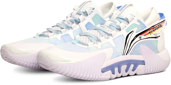 李寧 玉帥2 'パステルホワイト-ブルー' カスタムシューズ ABFT029-1(Team65-蓝绿浸染QD) Lookbook 李寧 玉帥2 'パステルホワイト-ブルー' カスタムシューズ ABFT029-1(Team65-蓝绿浸染QD)