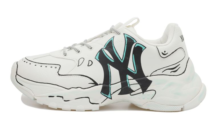 [Custom Shoes] MLB Big Ball Chunky 'Black Green Retro Print'