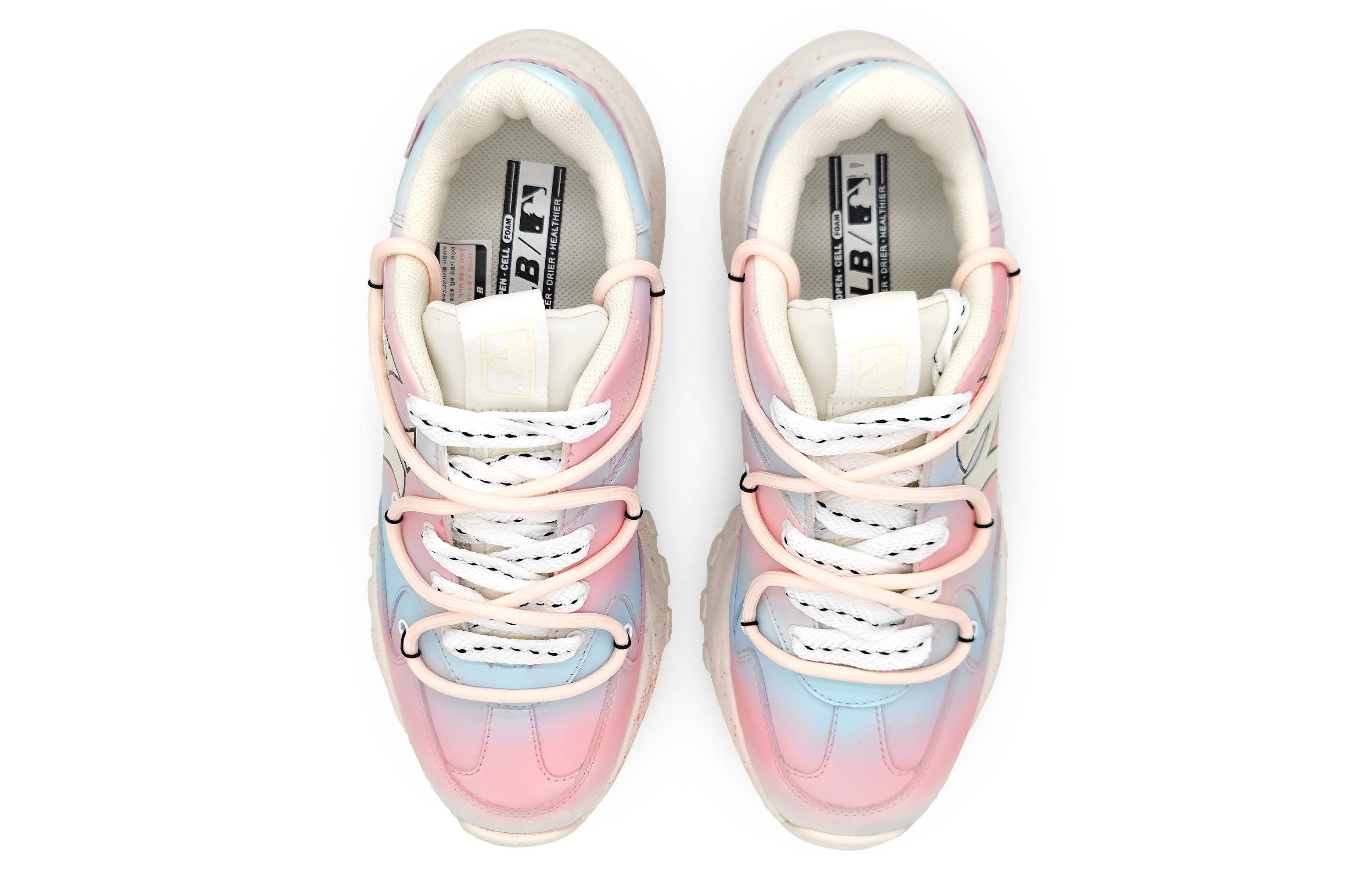 [Custom Shoes] MLB Big Ball Chunky 'Gradient Blue Pink' 圖 4