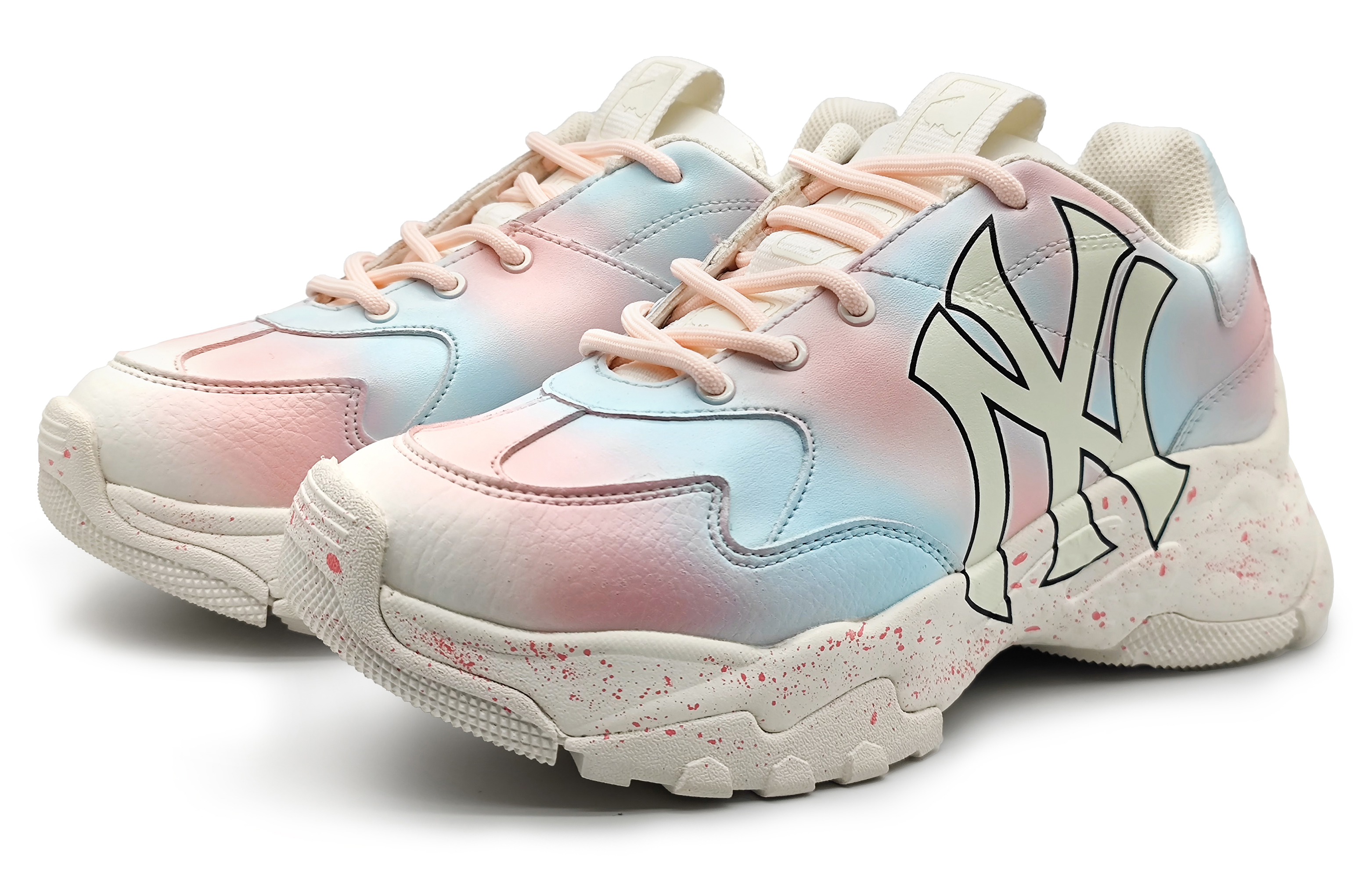 Lookbook MLB 빅볼 청키 '마카롱 그라데이션' (MLB Big Ball Chunky 'Macaron Gradation') 32SHC1011-50I(Team16-男女款马卡龙渐变)