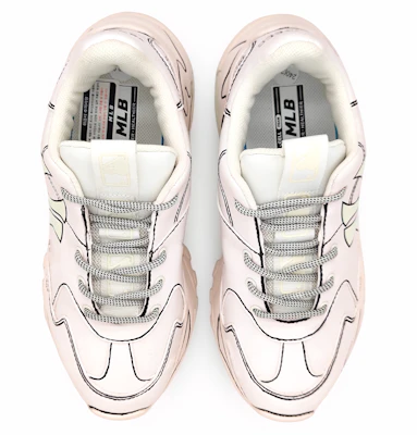 【定製球鞋】 MLB Big Ball Chunky 桃園烏龍 簡約 手繪勾勒 二次元 純淨印花 防滑 低筒 板鞋 男女皆宜 淺粉 Shop 【定製球鞋】 MLB Big Ball Chunky 桃園烏龍 簡約 手繪勾勒 二次元 純淨印花 防滑 低筒 板鞋 男女皆宜 淺粉