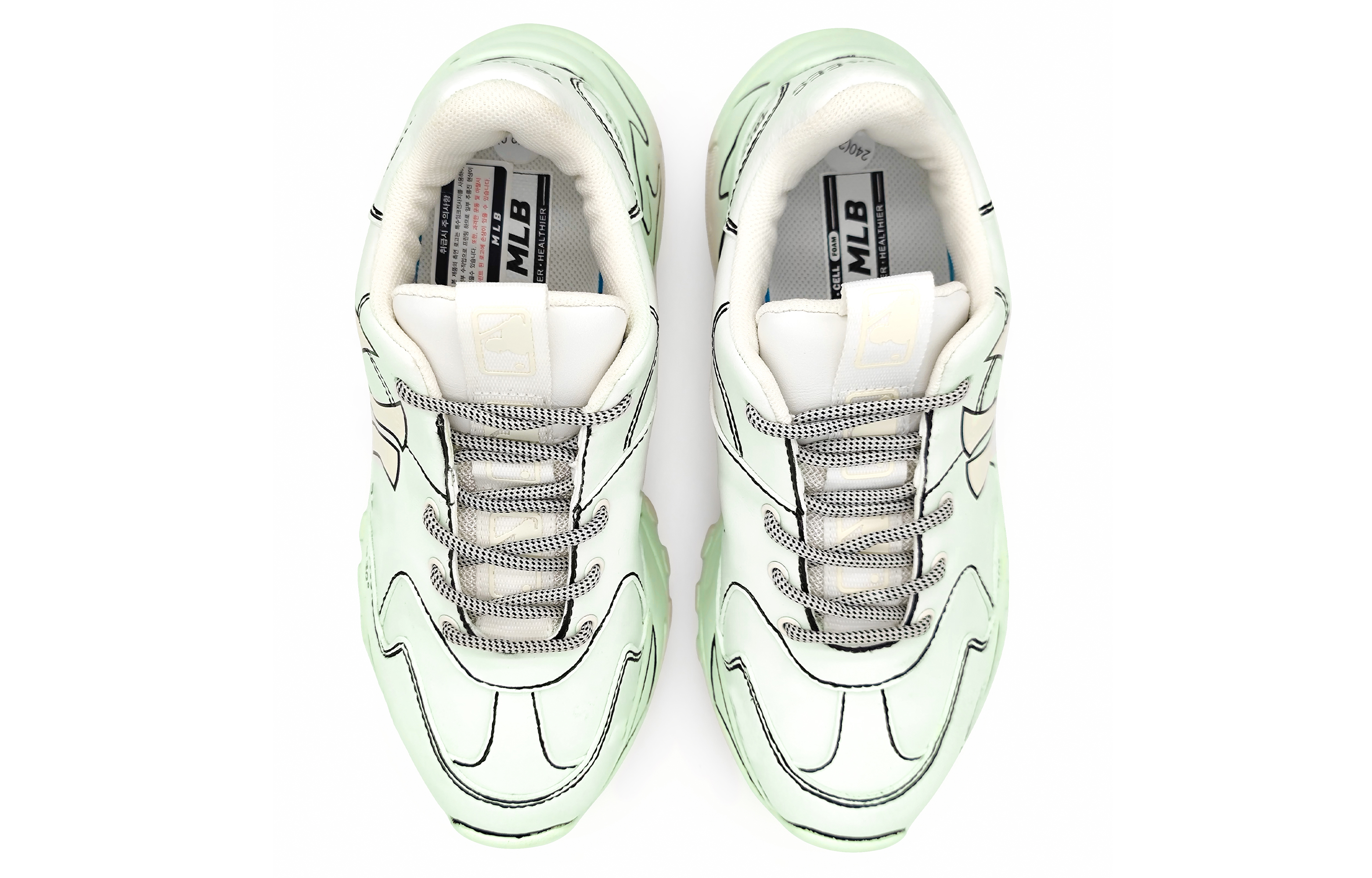 [Custom Shoes] MLB Big Ball Chunky 'Snowy Dragon Well' 圖 4