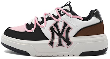 【定制球鞋】MLB 紐約洋基隊 厚底 復古甜心 Y2K 卡布奇諾 解構綁帶 增高 低幫 板鞋 男女同款 深棕粉 Buy 【定制球鞋】MLB 紐約洋基隊 厚底 復古甜心 Y2K 卡布奇諾 解構綁帶 增高 低幫 板鞋 男女同款 深棕粉