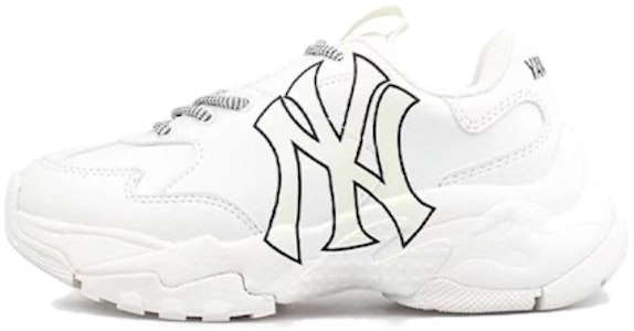 【訂製球鞋】 MLB BigBall Chunky OKHR 復古印花 漸變色 愛心 低筒 時尚爹鞋 男女款 黑粉色 3