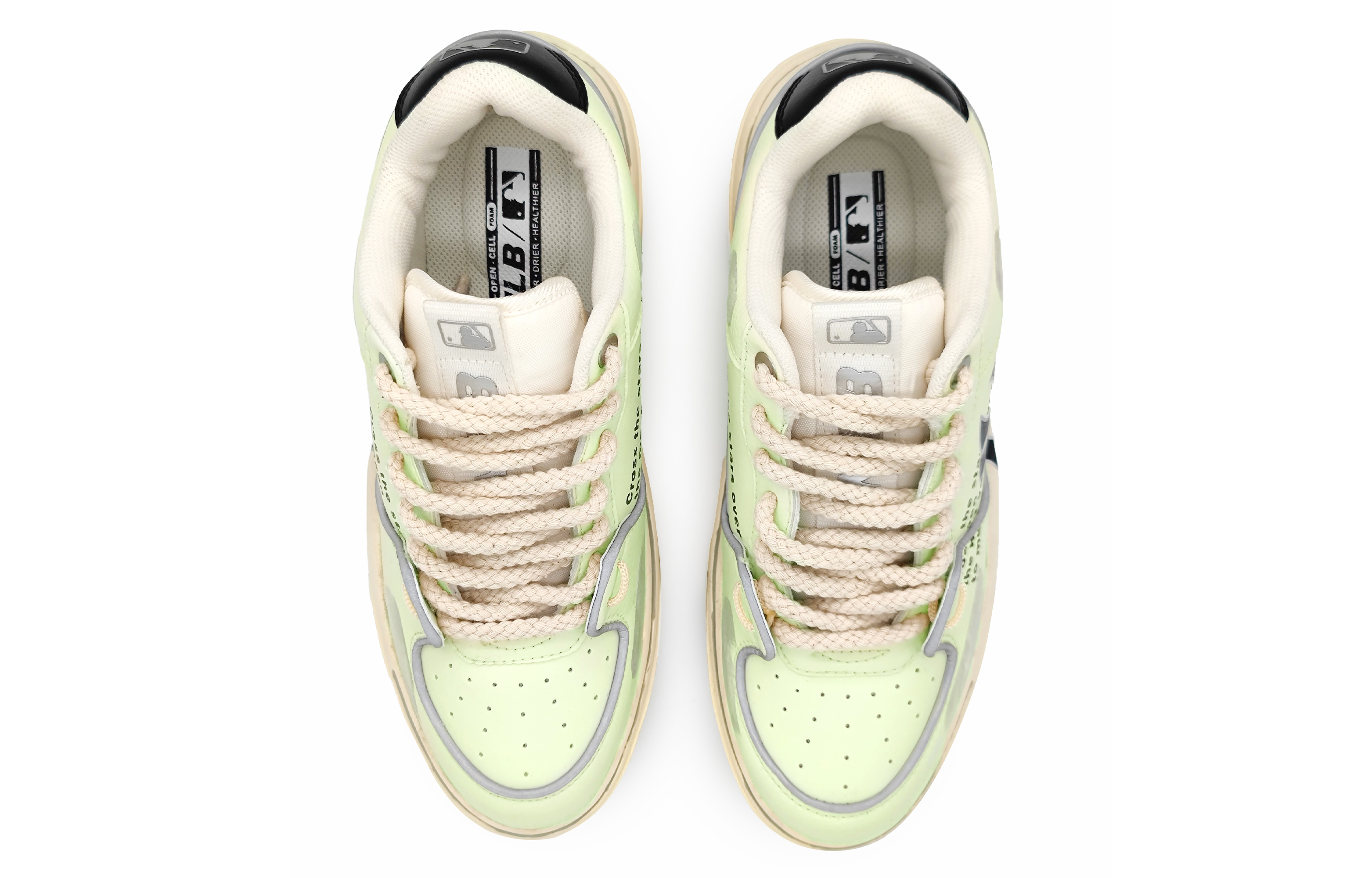 Shop 【定制鞋】MLB厚底衬里“沙漠绿洲涂鸦” 3ASXCA12N-50IVS(Team16-沙漠绿洲)