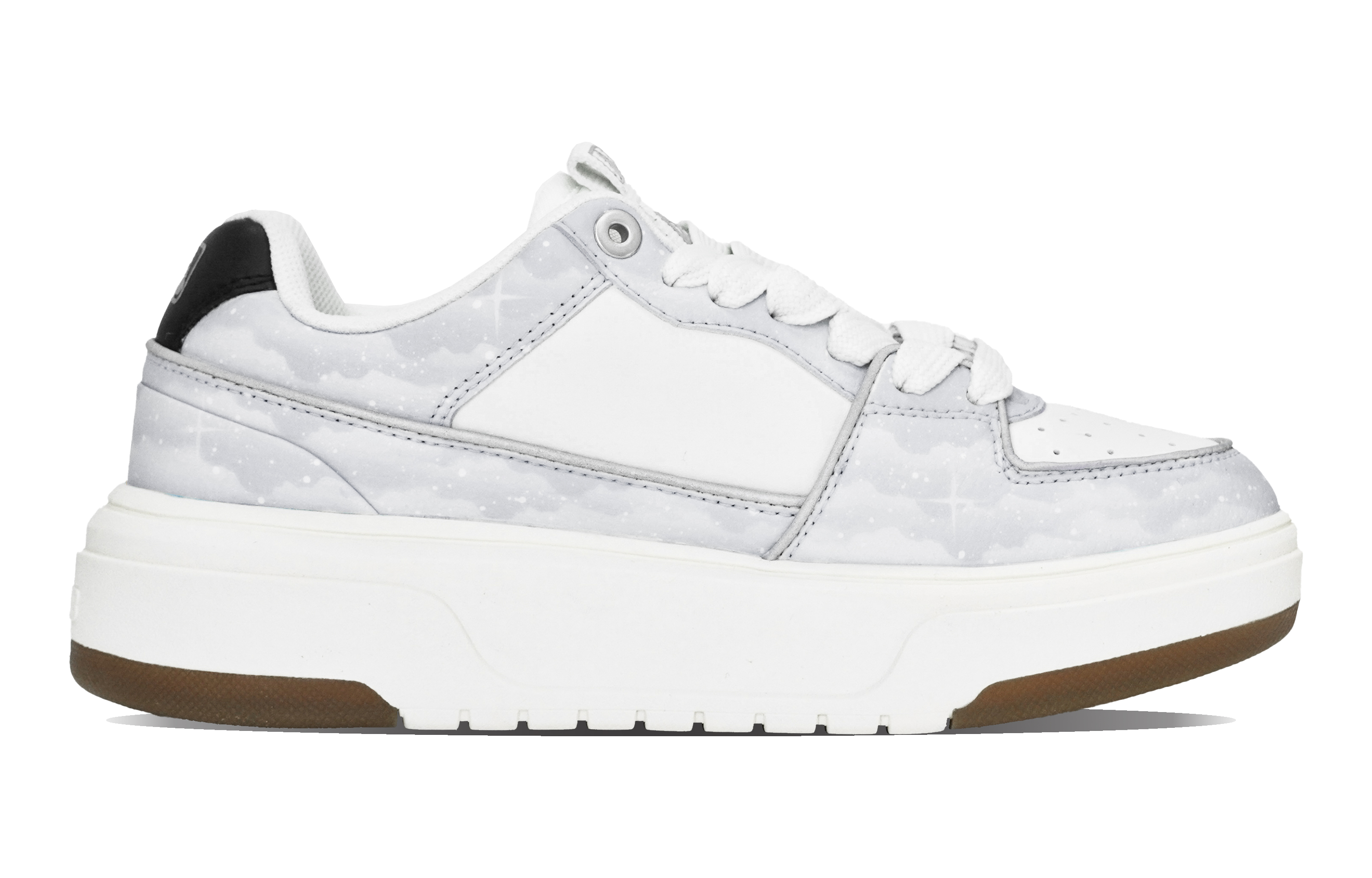 Order [定制鞋] MLB 厚底灰色星空款 3ASXCA12N-50IVS(Team14-灰S-Box)