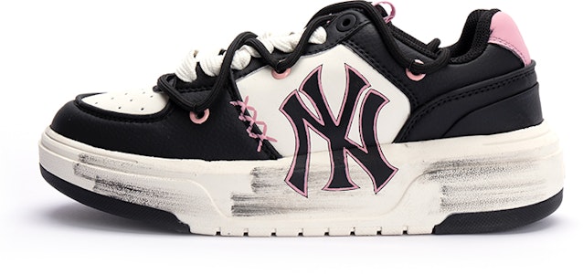 【訂製球鞋】 MLB 美式風格 块頭舒適 紐約洋基隊 泡泡海月棒球少女 美式甜心 甜酷 夏日風 耐磨增高 低筒 板鞋 男女款 黑粉色 Buy 【訂製球鞋】 MLB 美式風格 块頭舒適 紐約洋基隊 泡泡海月棒球少女 美式甜心 甜酷 夏日風 耐磨增高 低筒 板鞋 男女款 黑粉色
