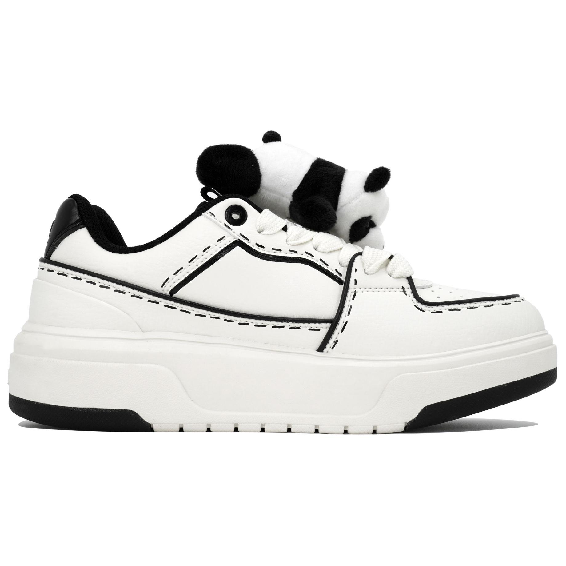 Lookbook [定制鞋款] MLB 厚底衬垫款 “熊猫白” 3ASXCA12N-50WHS-(Team113-潘达白)