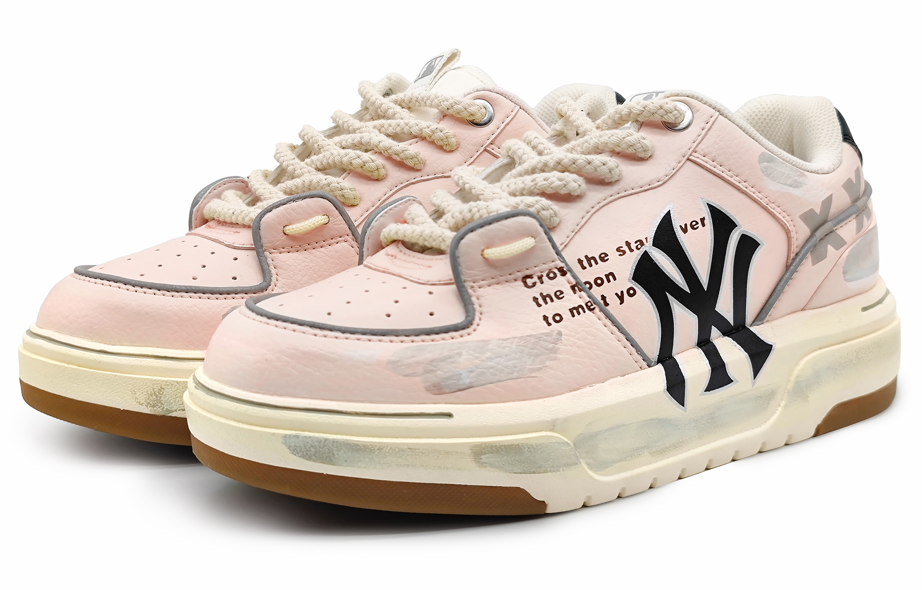 [Custom Shoes] MLB Chunky Liner 'Peach Blossom Graffiti' 圖 3
