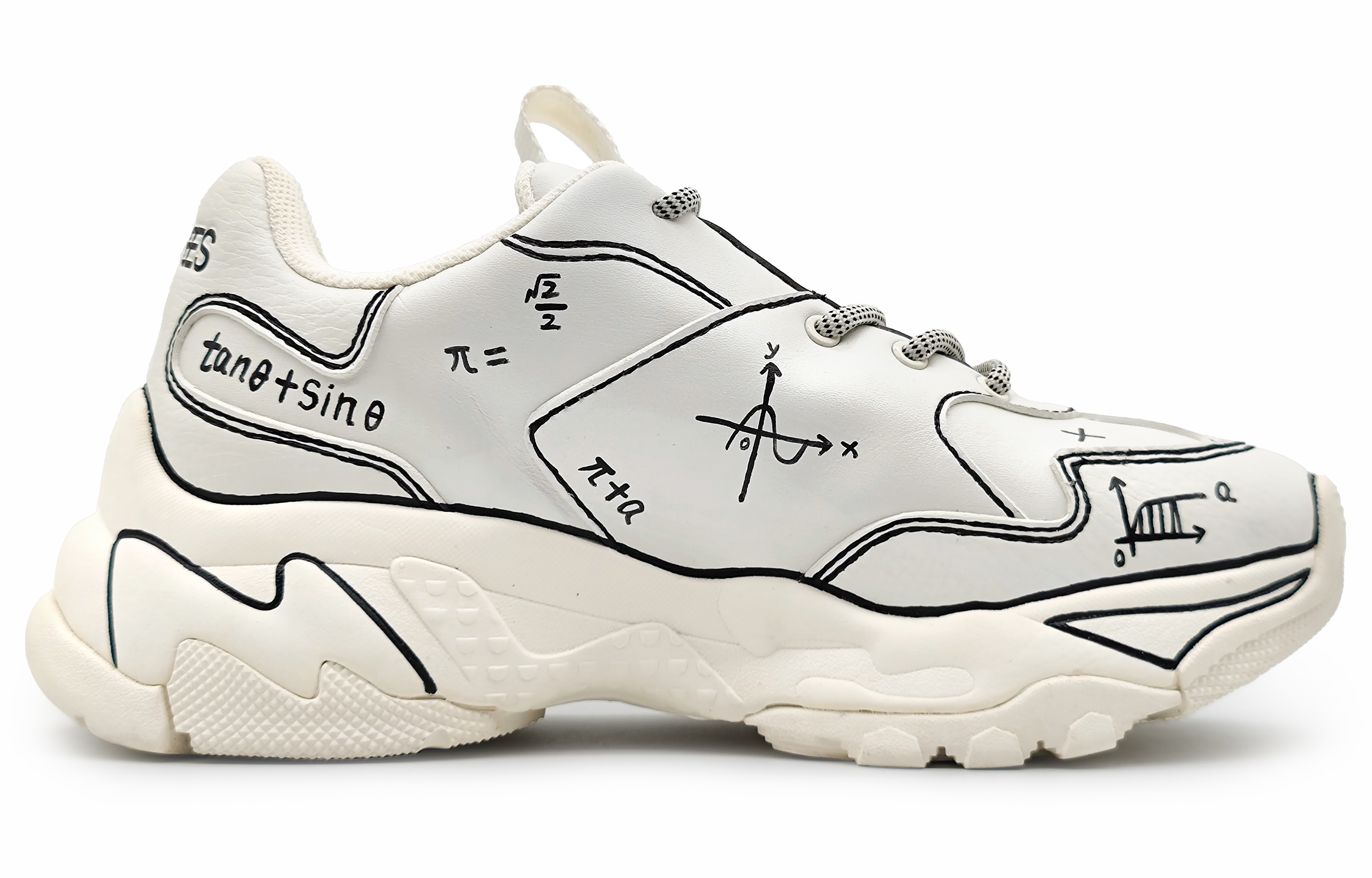 Order 【客製化球鞋】 MLB MLB基礎徽章 科學之旅 數學解謎挑戰 二次元 復古印花 防滑耐磨 低筒 帆布鞋 男女款 黑白