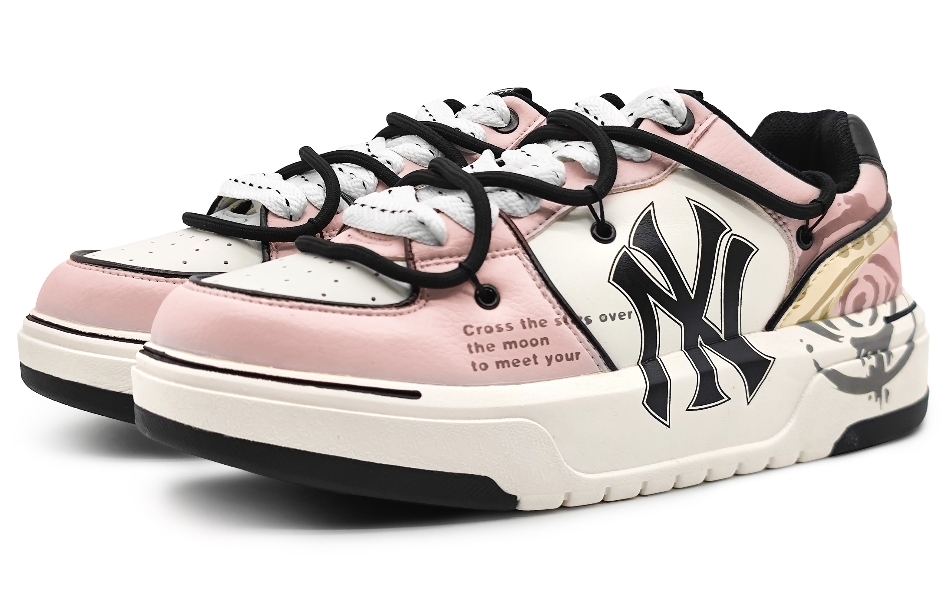 Lookbook MLB 커스텀 '엔젤아이 핑크그레이' 3ASXCA12N-50WHS(Team16-天使眼解构粉)