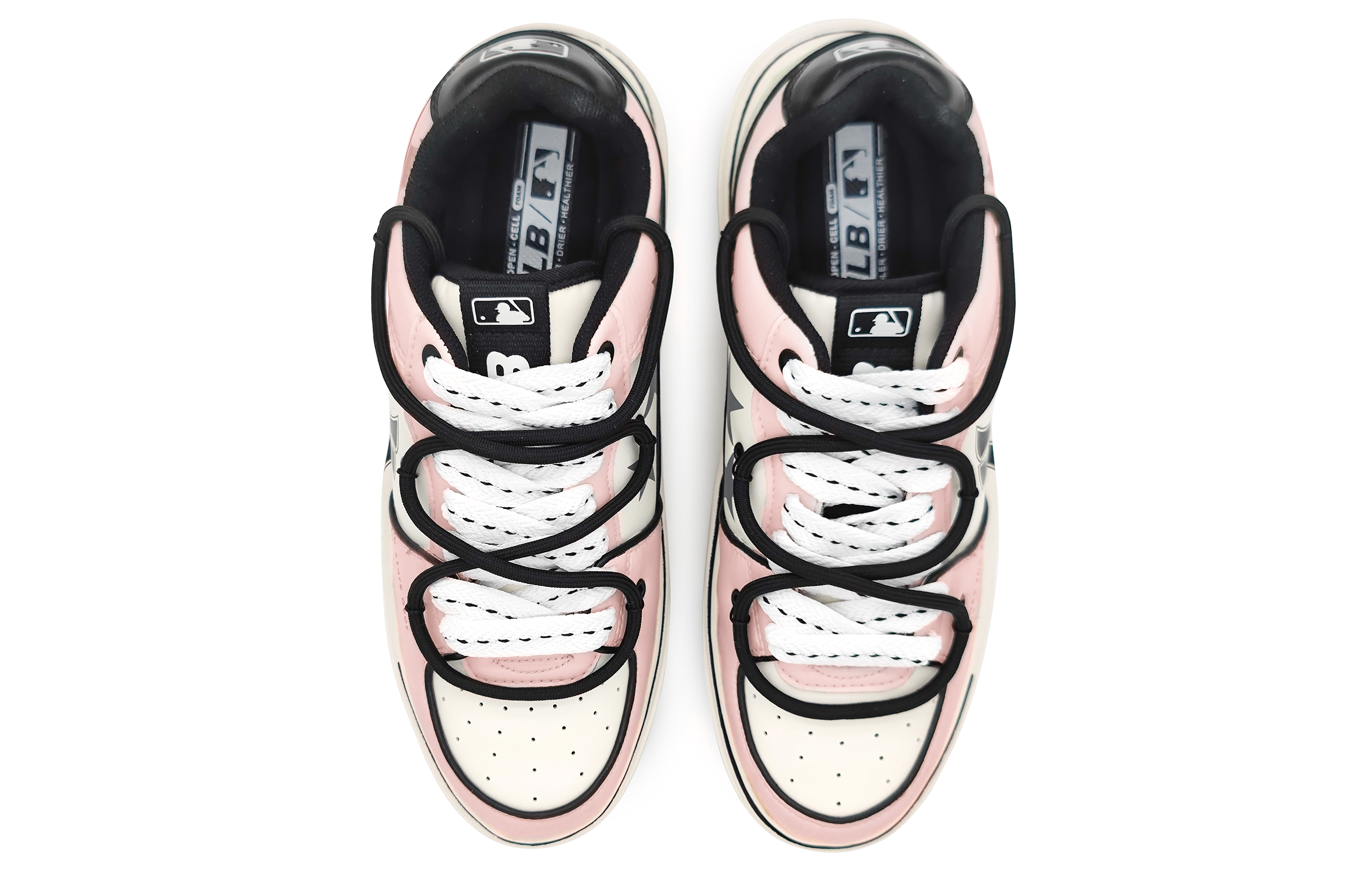 Shop MLB 커스텀 '엔젤아이 핑크그레이' 3ASXCA12N-50WHS(Team16-天使眼解构粉)