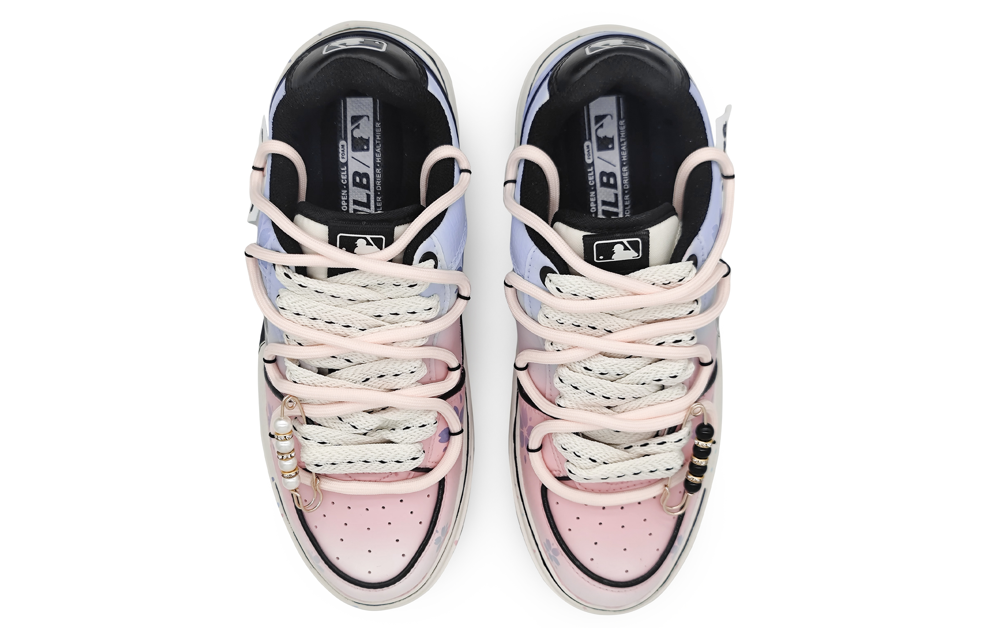 [Custom Shoes] MLB Custom 'Cherry Blossom Gradient Pink-Purple' 圖 4