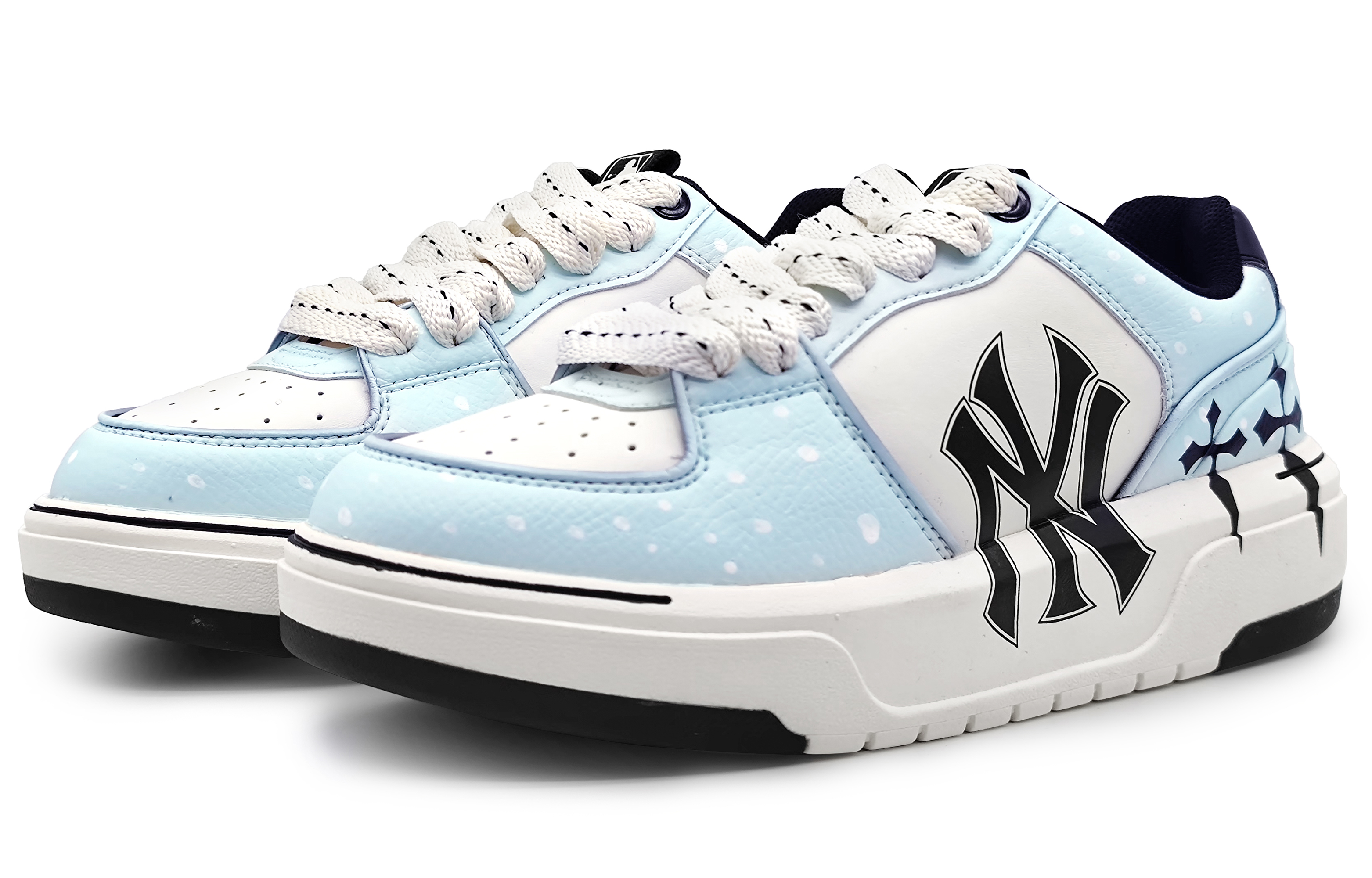 Lookbook [Custom Shoes] MLB Custom 'Ocean Blue Snowflake'