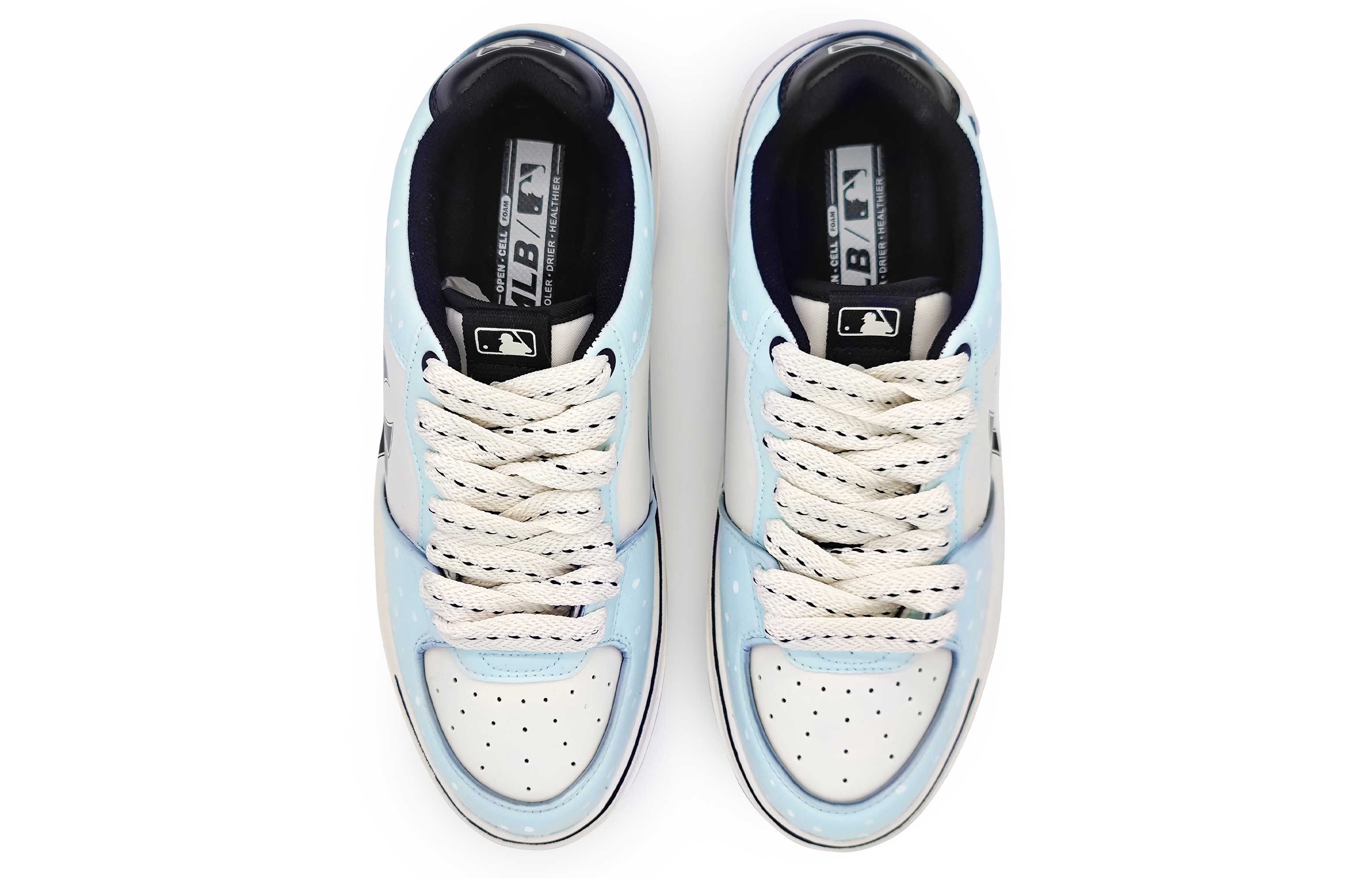 Shop [Custom Shoes] MLB Custom 'Ocean Blue Snowflake'