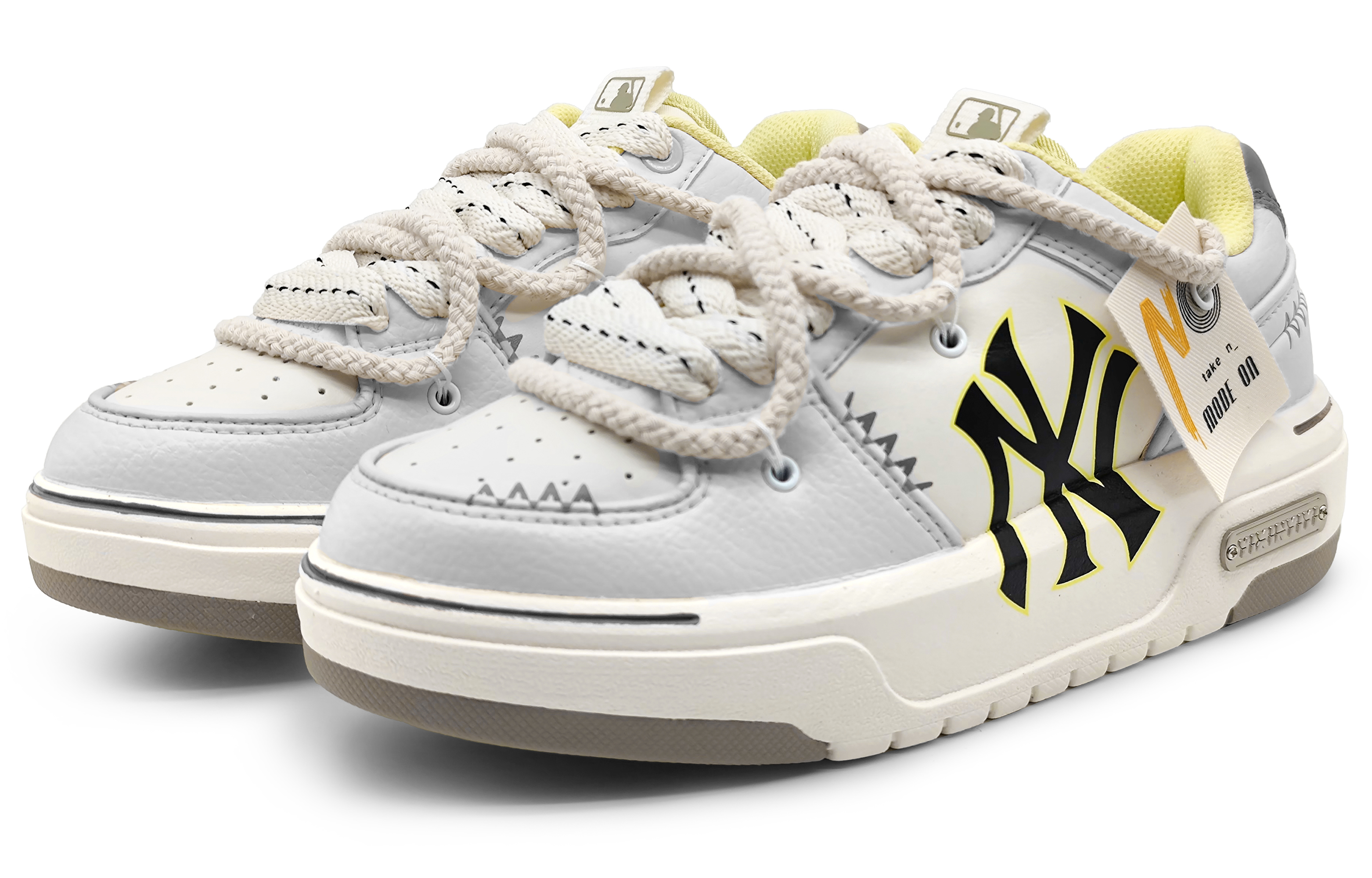 [Custom Shoes] MLB Custom 'Oolong Milk Tea - Light Grey' 圖 3