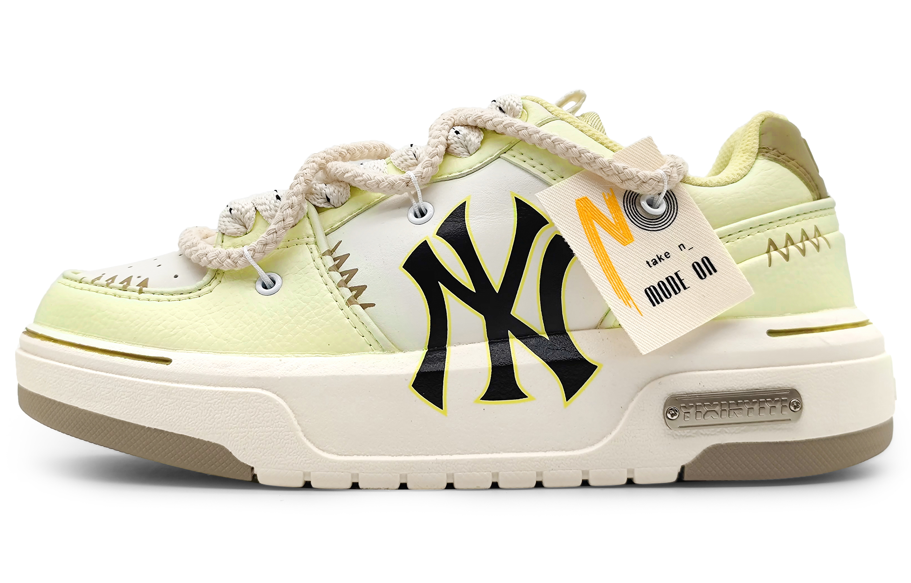 [Custom Shoes] MLB Custom 'Pale Green Jasmine Milk Tea'