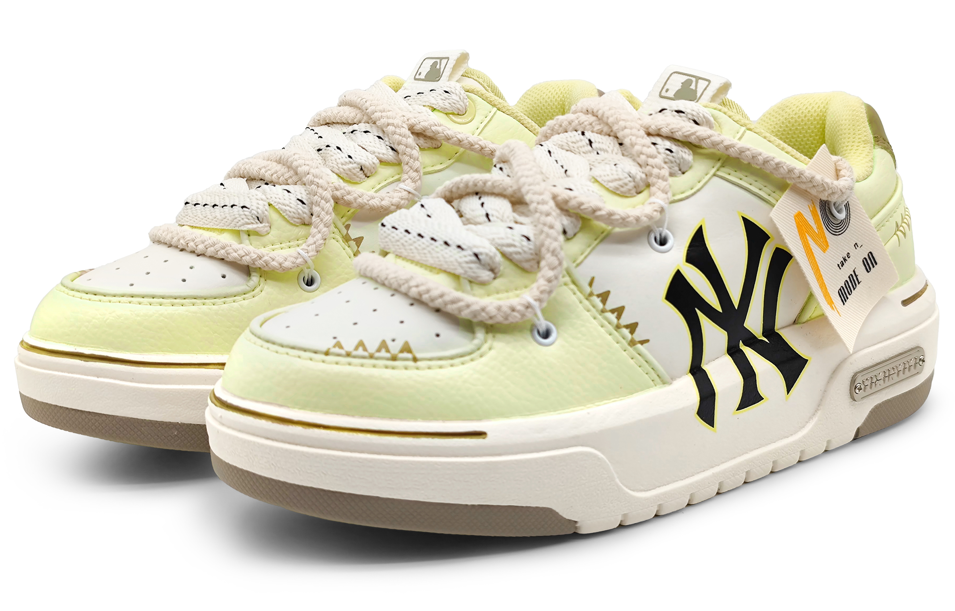 [Custom Shoes] MLB Custom 'Pale Green Jasmine Milk Tea' 圖 3