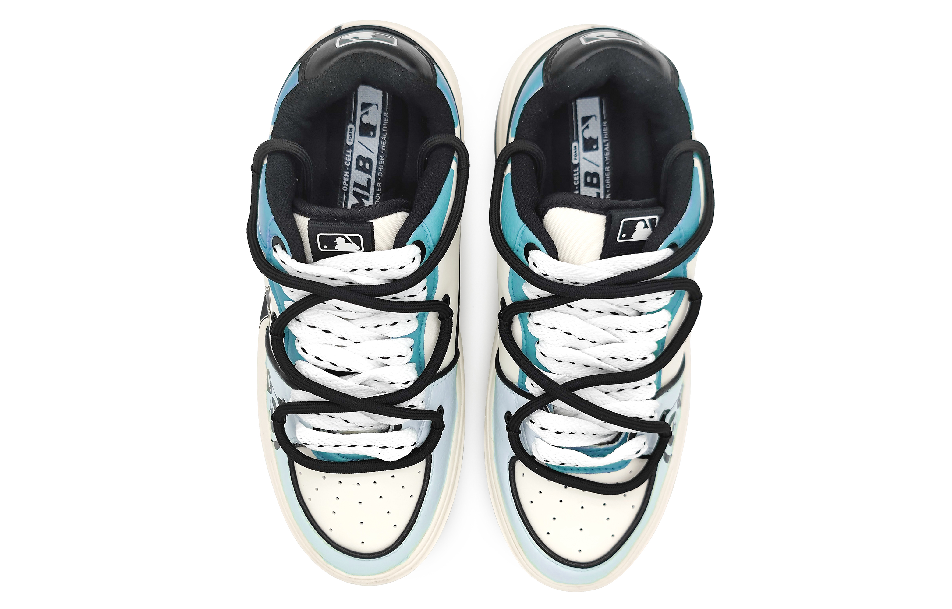 [Custom Shoes] MLB Custom 'Panda Starlight Blue White' 圖 4