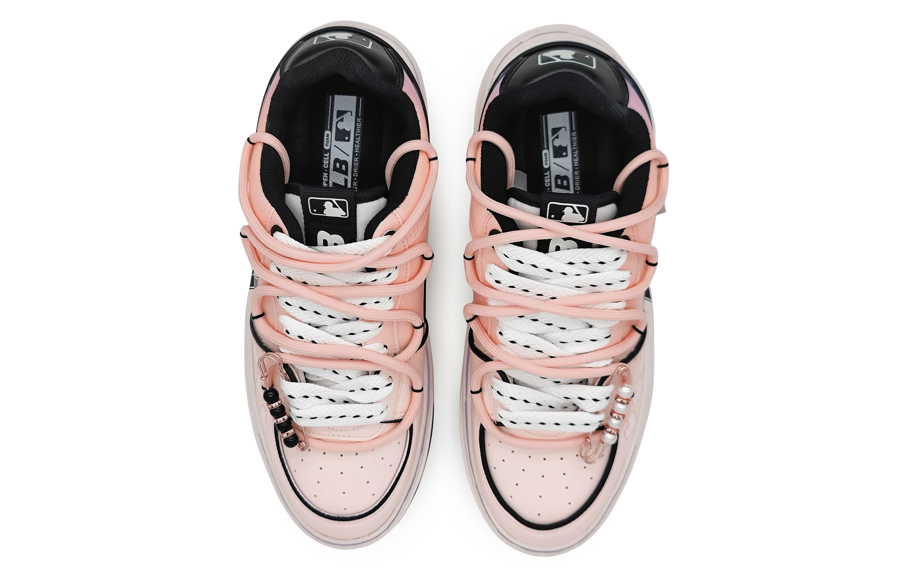 [Custom Shoes] MLB Custom Low-Top 'Pink Purple Gradient Deconstructed' 圖 4