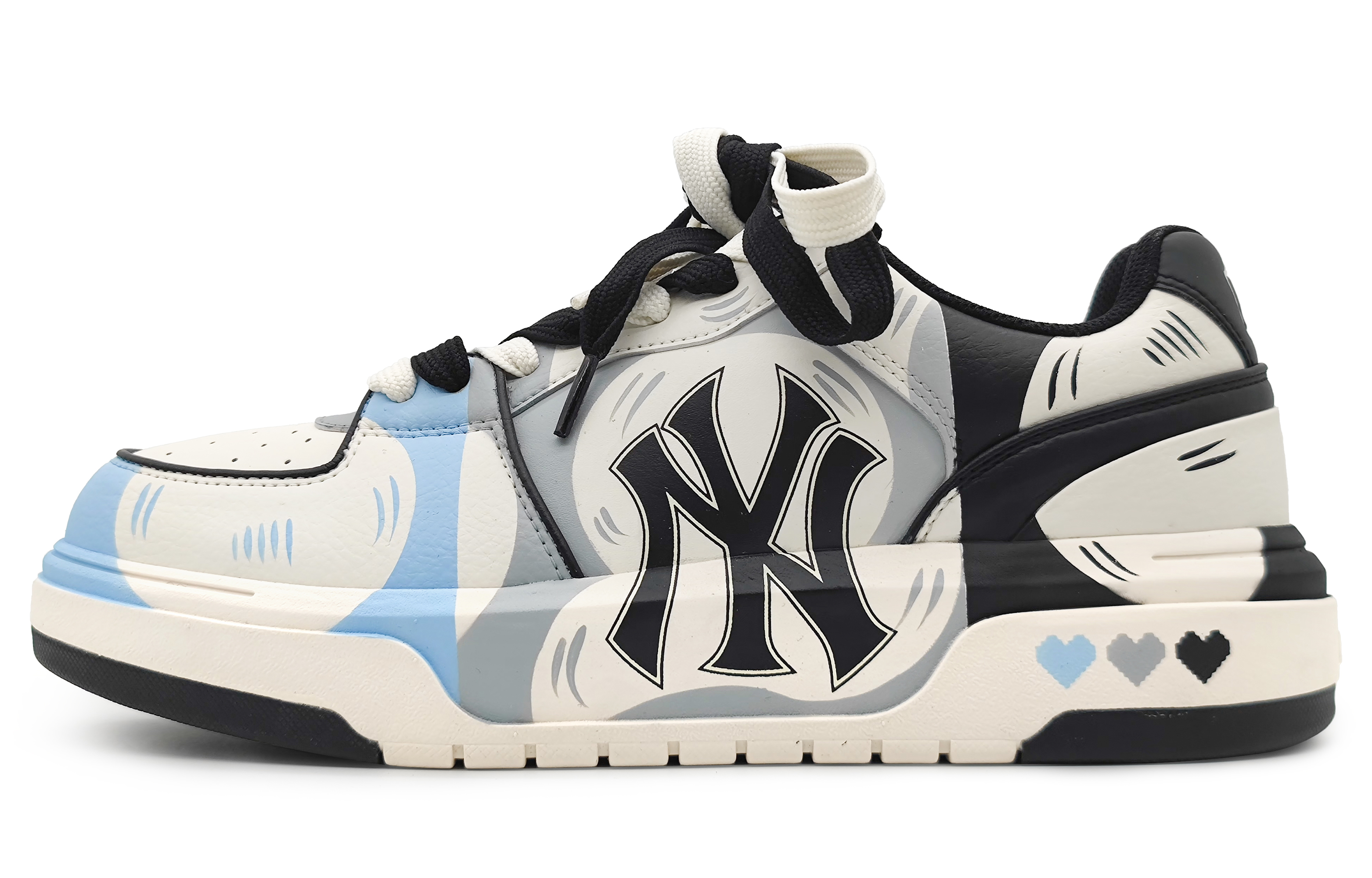 Buy [Zapatos Personalizados] MLB Baja 'Crossover Cómic - Azul Gris Negro' 3ASXCA12N-50WHS(Team16-漫画二次元蓝)
