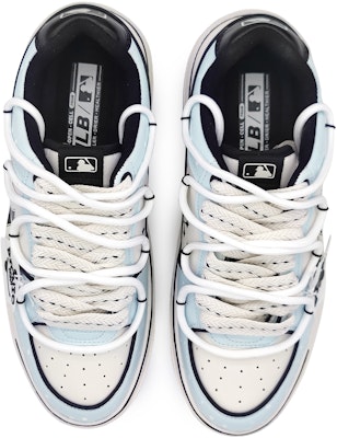 【訂製球鞋】MLB 雪落飛花 海洋 復古十字架 解構 可拆卸標牌 增高 低筒 板鞋 男女同款 海藍 Shop 【訂製球鞋】MLB 雪落飛花 海洋 復古十字架 解構 可拆卸標牌 增高 低筒 板鞋 男女同款 海藍