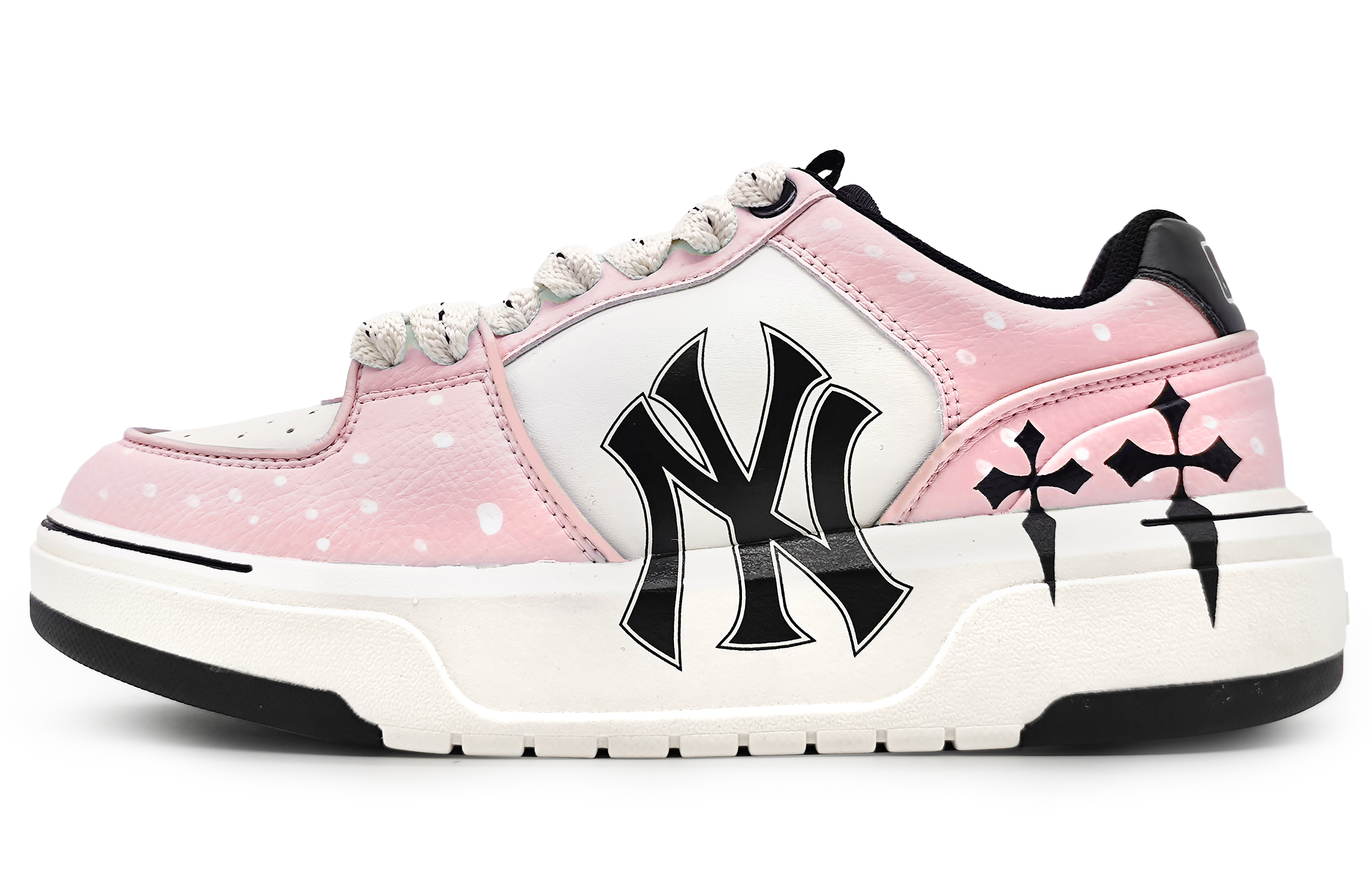 [Custom Shoes] MLB Custom Low 'Pink Snowfall Floral Cross'