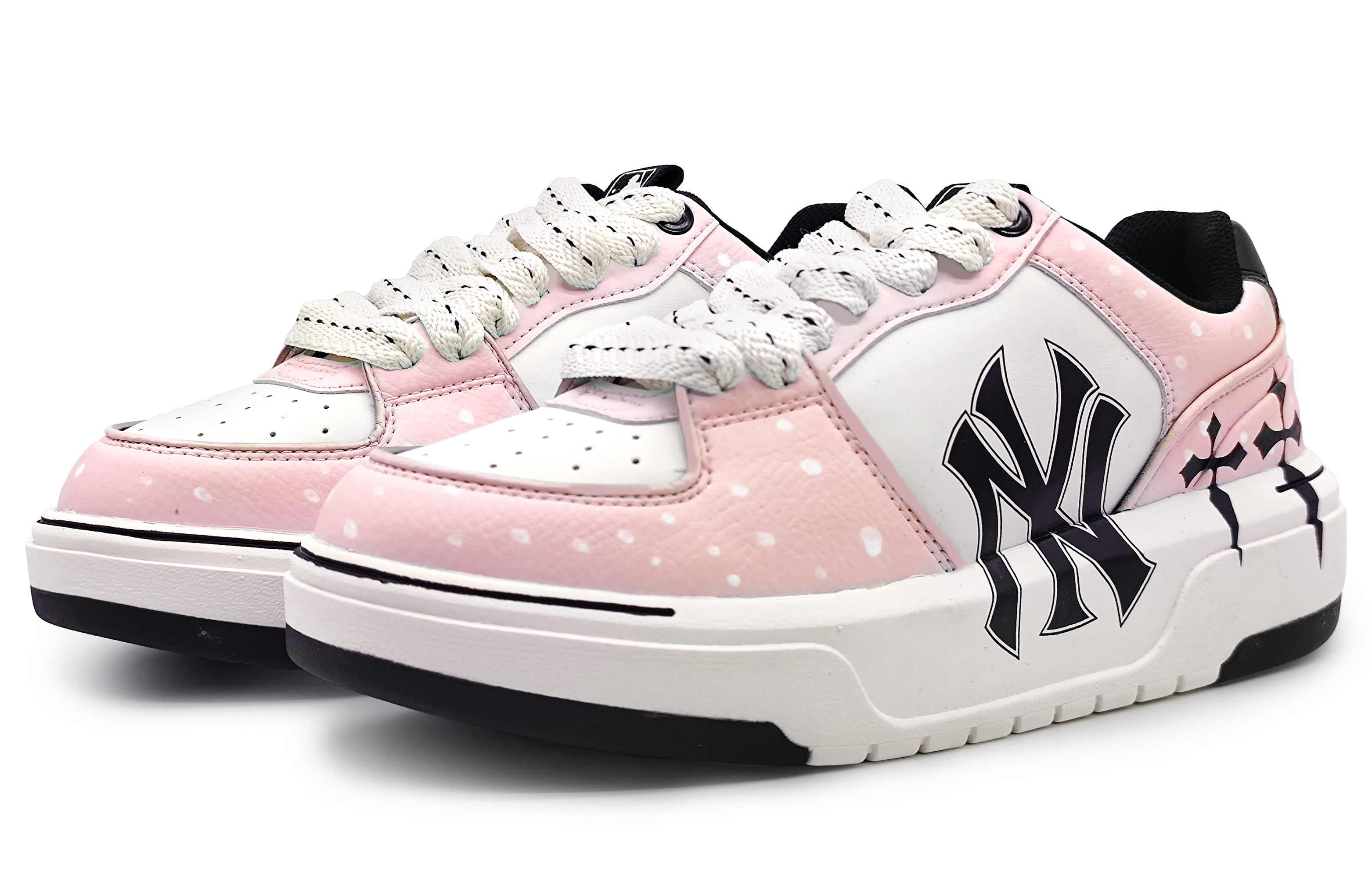 [Custom Shoes] MLB Custom Low 'Pink Snowfall Floral Cross' 圖 3