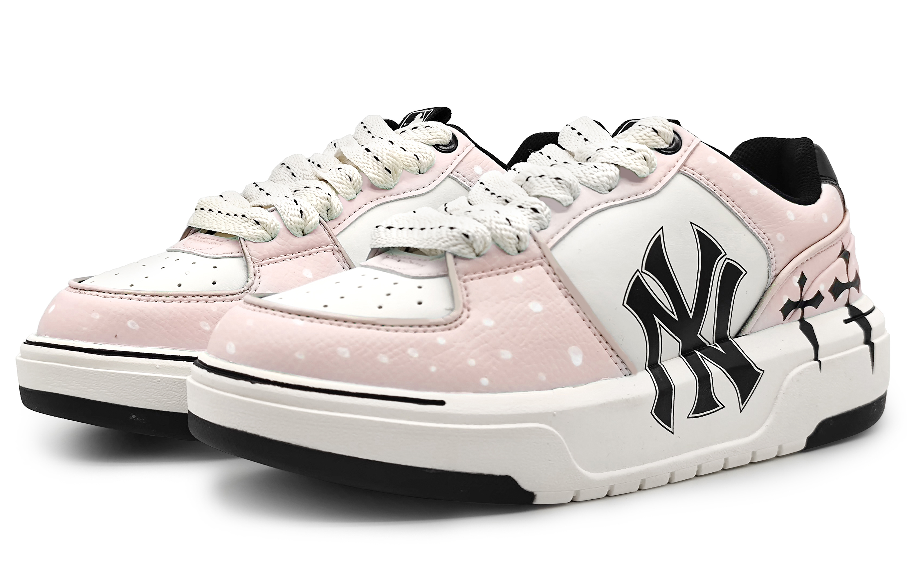 [Custom Shoes] MLB Custom Low 'Vintage Cross Blush Pink' 圖 3
