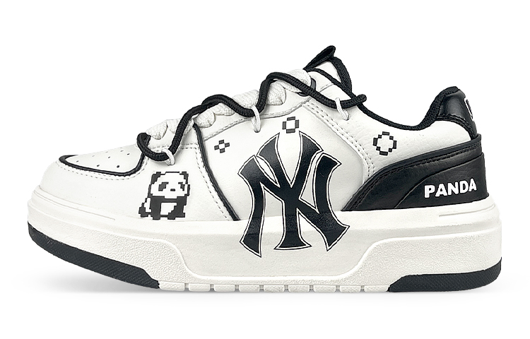 [Custom Shoes] MLB Custom Low Top 'Black White Panda Pixel'