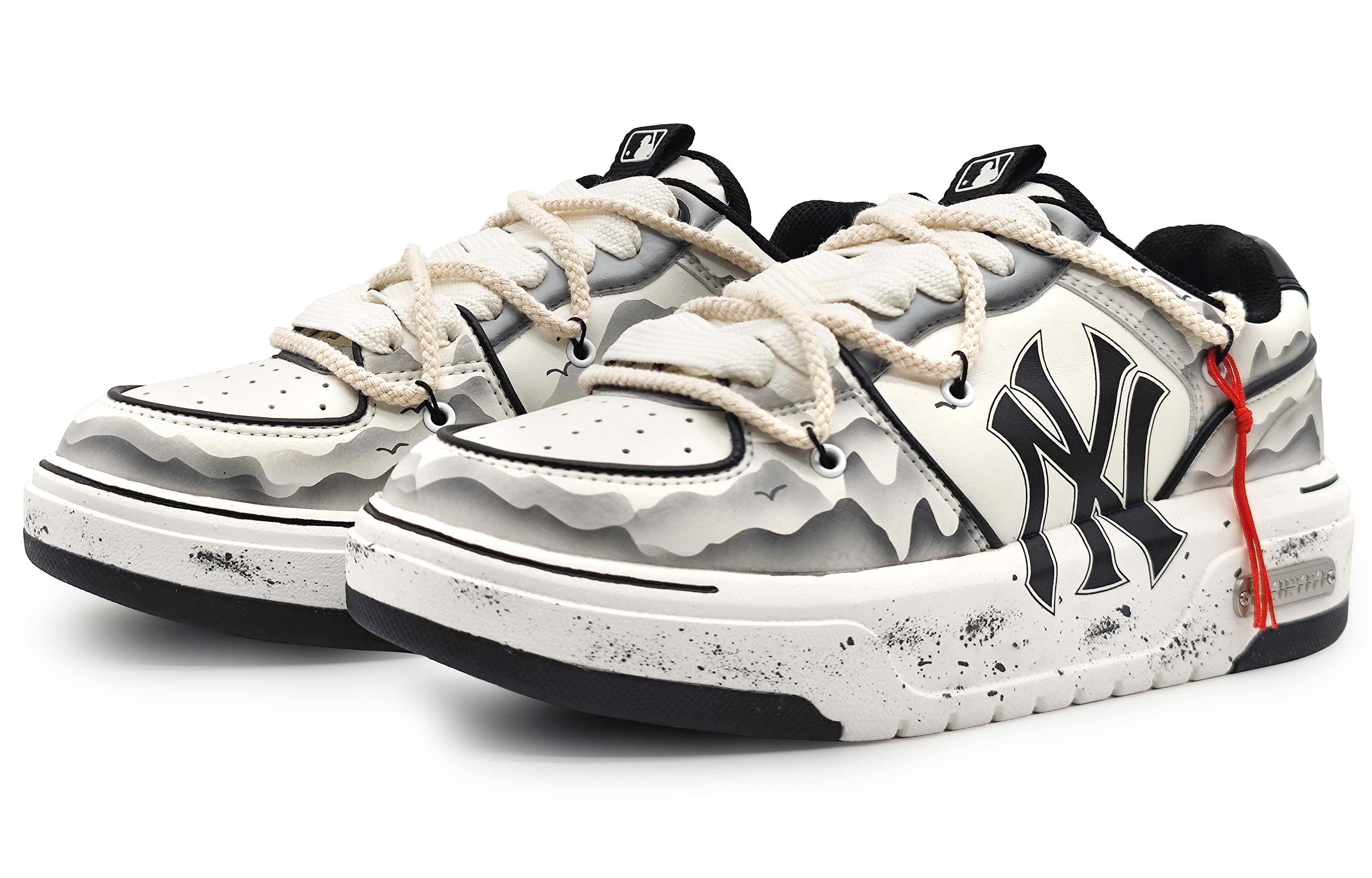 Lookbook [Custom Shoes] MLB Custom Sneakers 'New York Yankees Ink Splash'