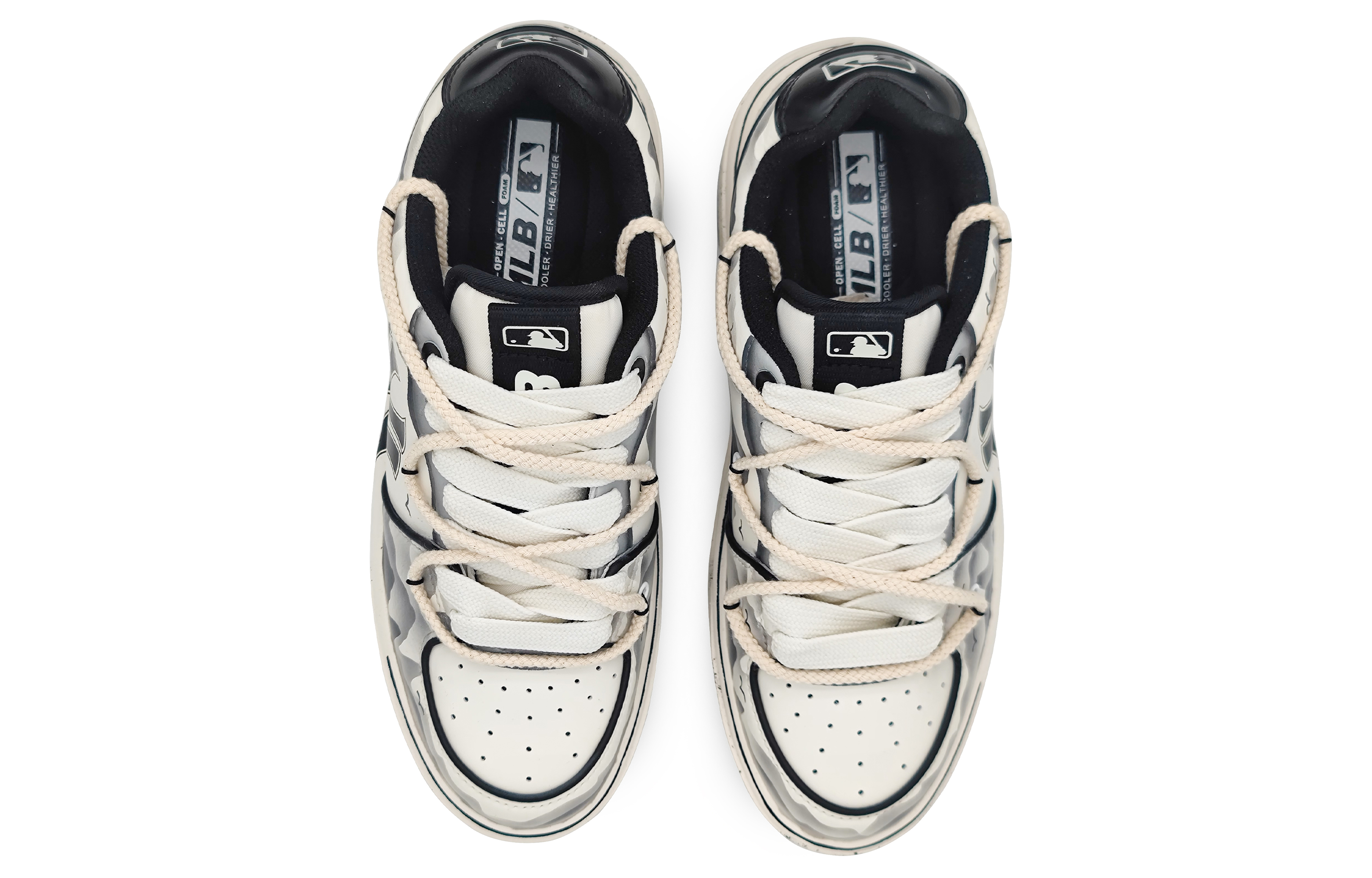 Shop [Custom Shoes] MLB Custom Sneakers 'New York Yankees Ink Splash'