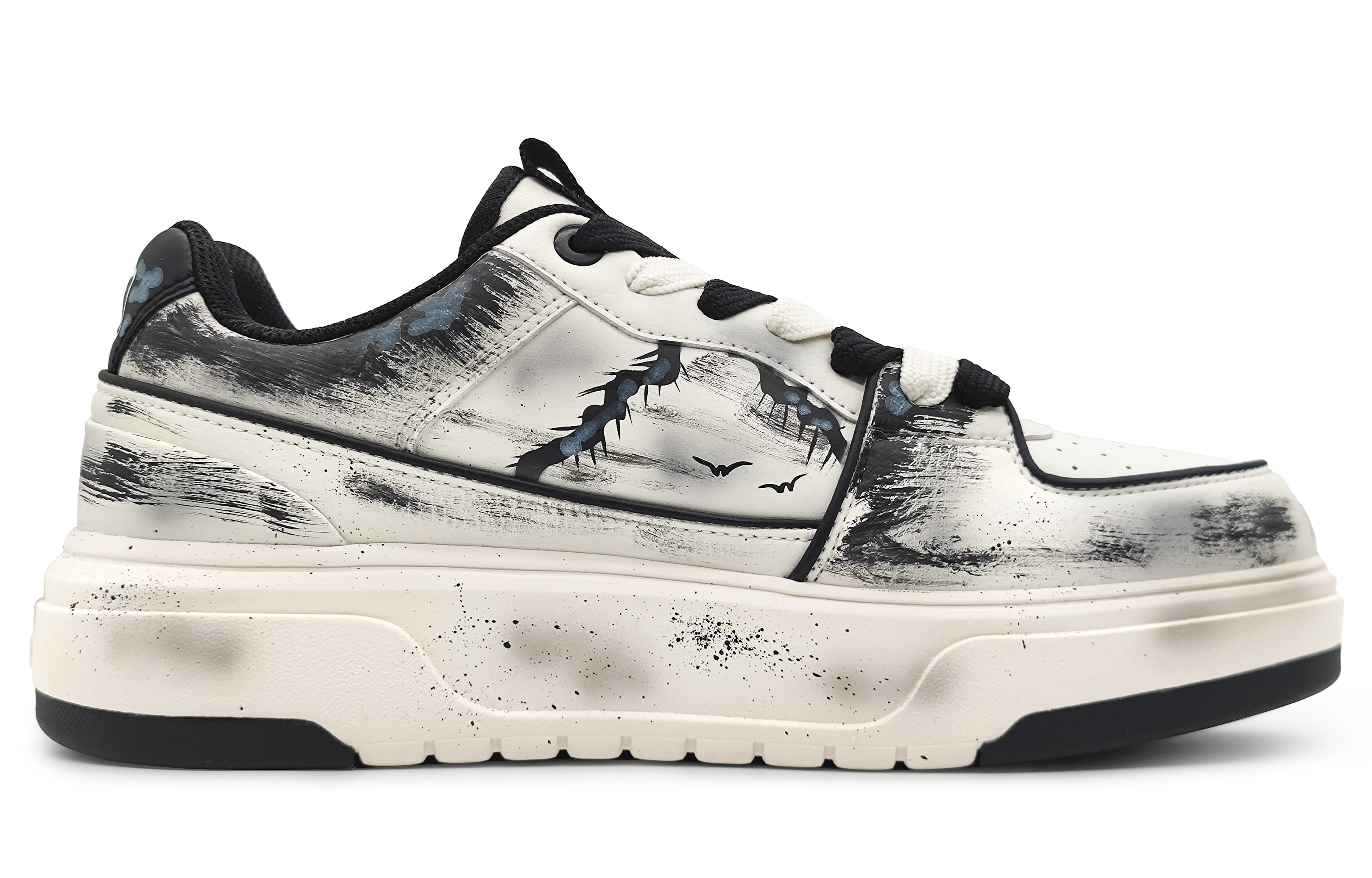 Order [定制鞋款] MLB 哥谭 '暗黑十字黑' 3ASXCA12N-50WHS(Team16-哥特禁区)