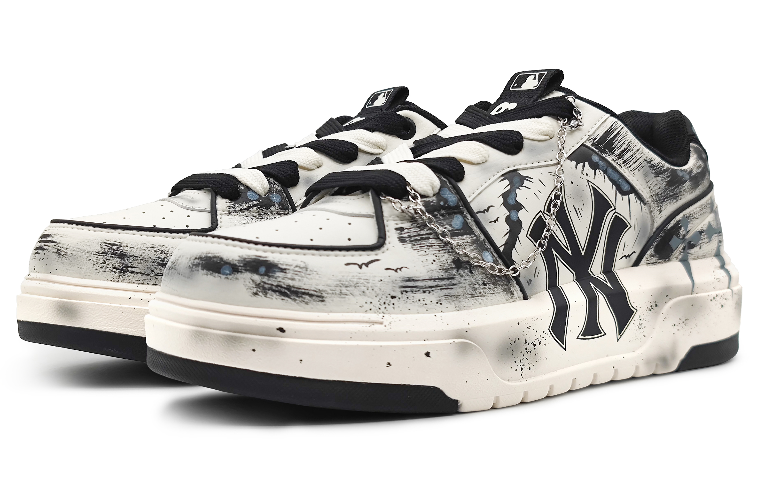 Lookbook [定制鞋款] MLB 哥谭 '暗黑十字黑' 3ASXCA12N-50WHS(Team16-哥特禁区)