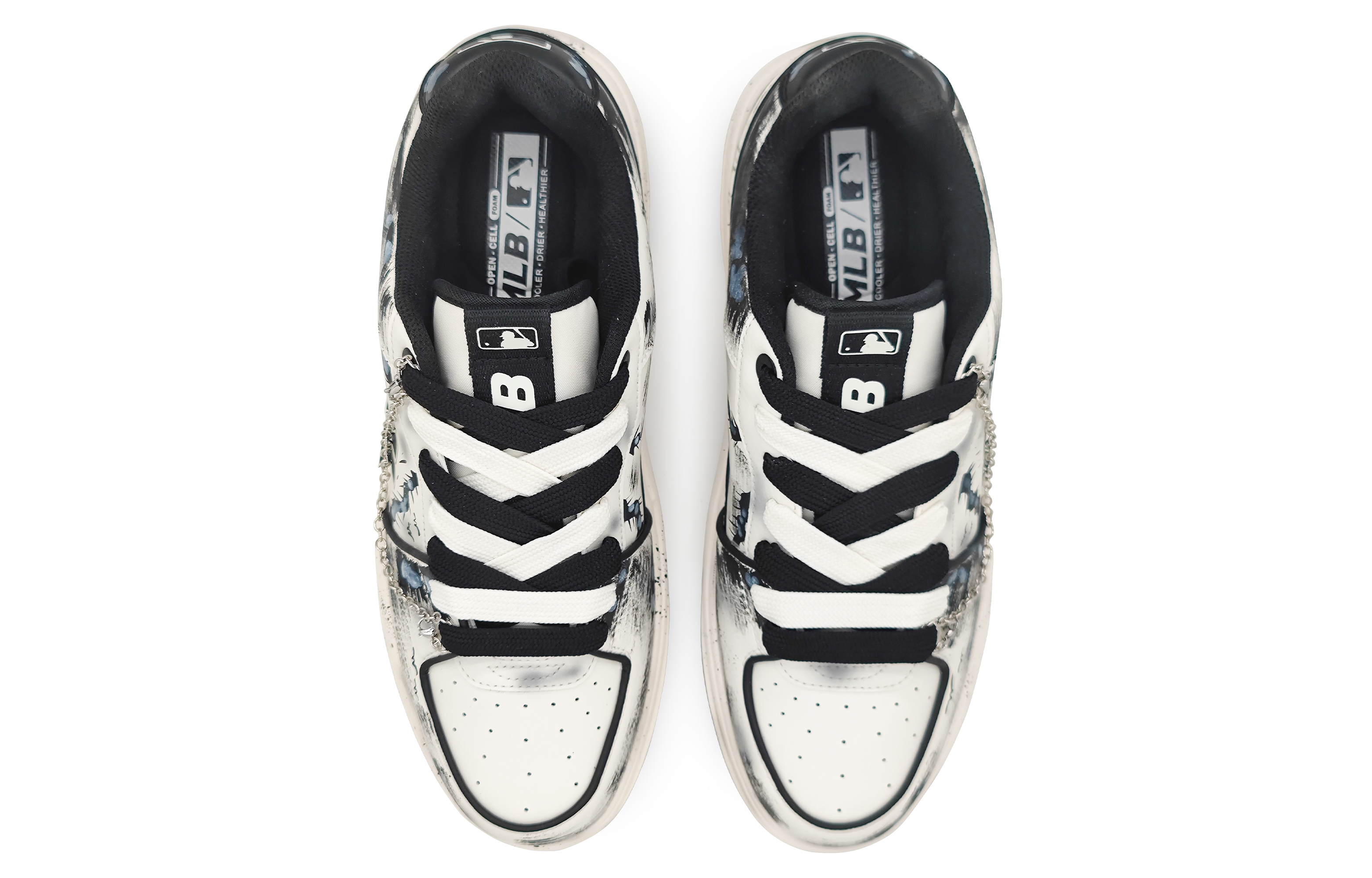 Shop [定制鞋款] MLB 哥谭 '暗黑十字黑' 3ASXCA12N-50WHS(Team16-哥特禁区)