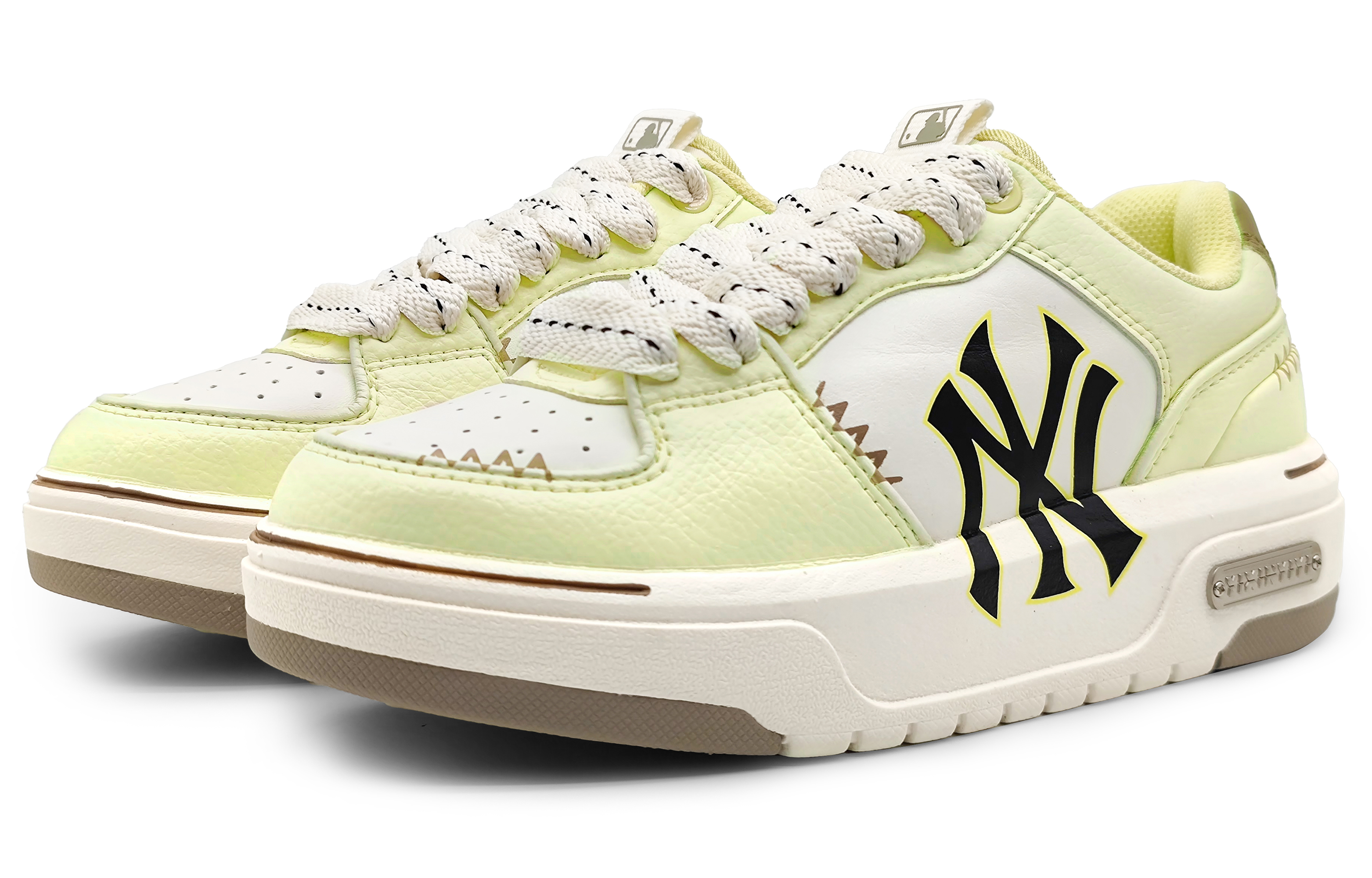 [Custom Shoes] MLB Low Top 'Green Jasmine Milk Tea' 圖 3