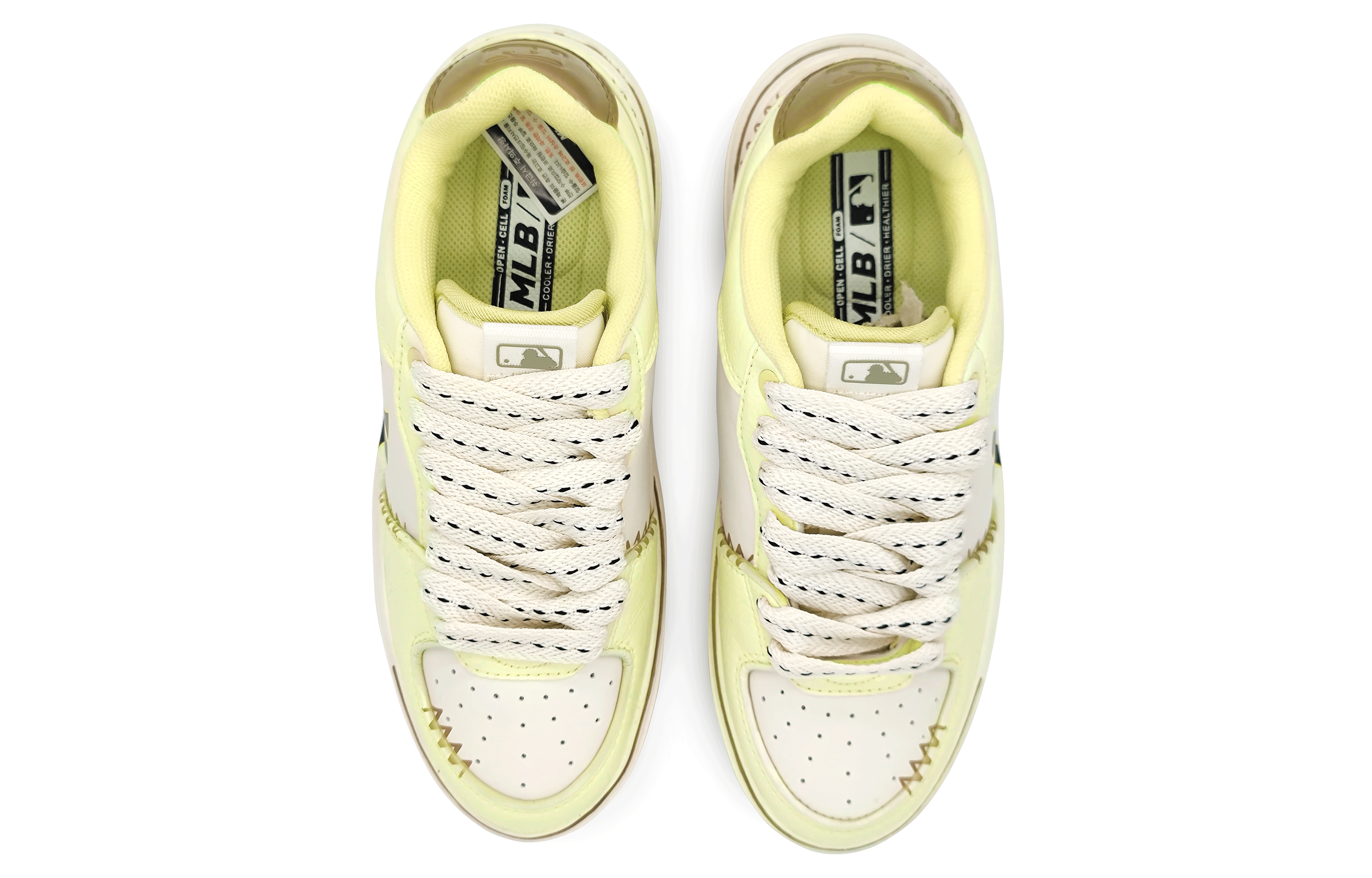 [Custom Shoes] MLB Low Top 'Green Jasmine Milk Tea' 圖 4