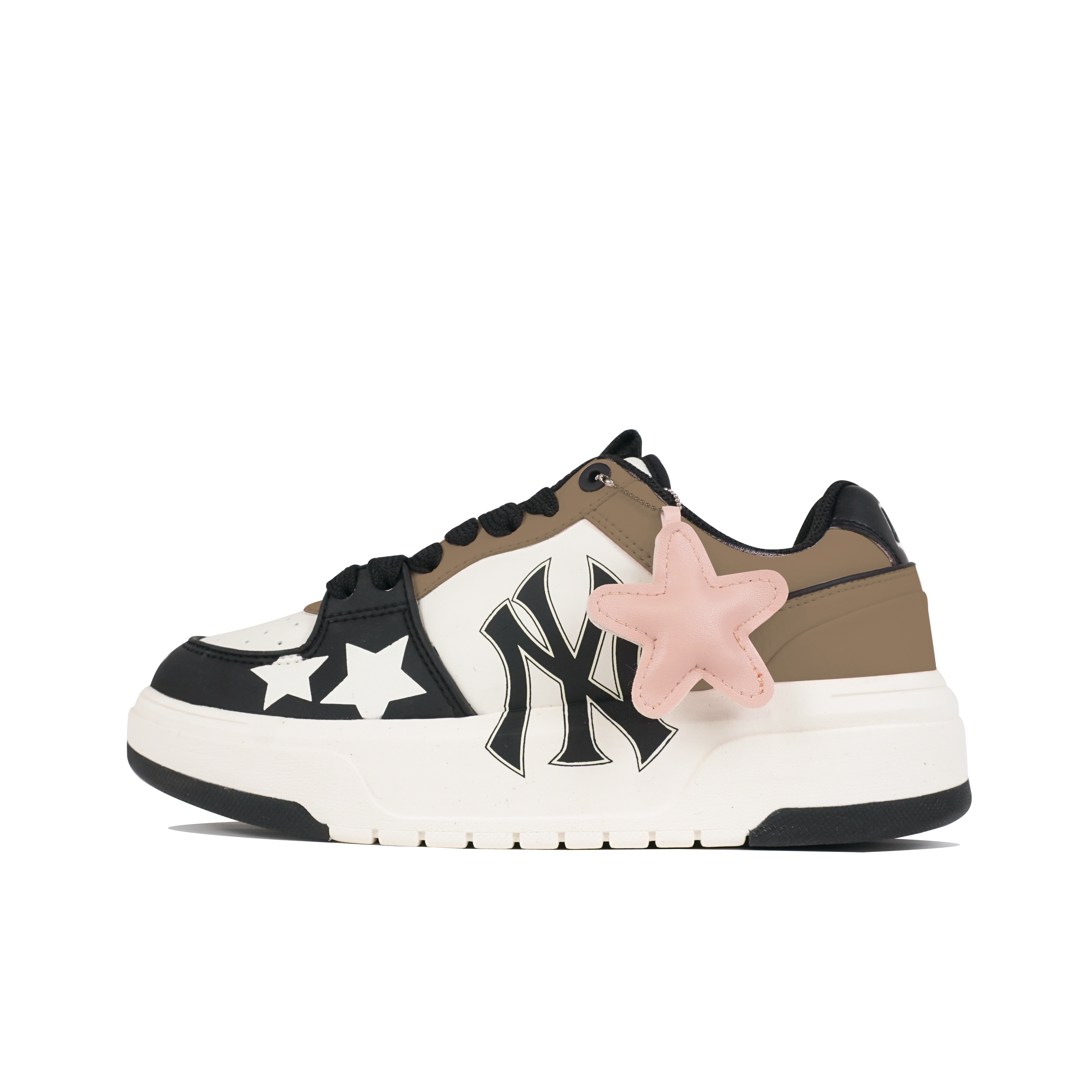 [Custom Shoes] MLB Low Top Sneakers 'Yankees Cocoa Mocha Dopamine Star'