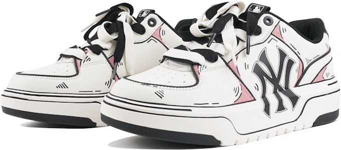 【客製球鞋】 MLB 紐約洋基隊 追求持久 少女粉 二次元 草莓糖果 3D立體 抗磨損增高 低筒 板鞋 男女同款 白粉色 Lookbook 【客製球鞋】 MLB 紐約洋基隊 追求持久 少女粉 二次元 草莓糖果 3D立體 抗磨損增高 低筒 板鞋 男女同款 白粉色