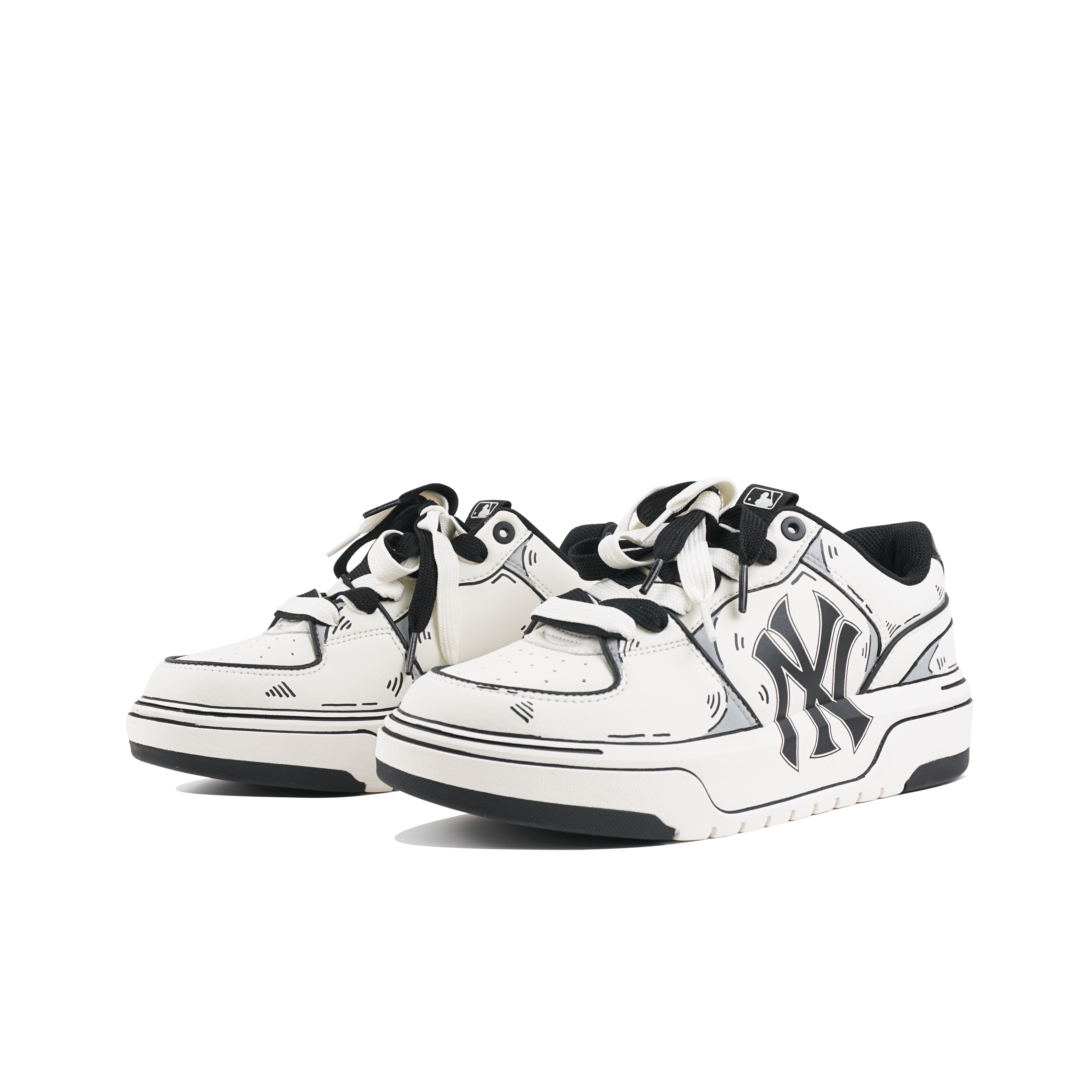 [Custom Shoes] MLB New York Yankees Low Top Sneaker 'Shadow Grey 3D' 圖 3