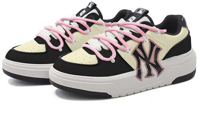 MLB 뉴욕 양키즈 핑크 플랫폼 Y2K 3ASXCA12N-50WHS(TeamY-男女款复古黑粉) Lookbook MLB 뉴욕 양키즈 핑크 플랫폼 Y2K 3ASXCA12N-50WHS(TeamY-男女款复古黑粉)