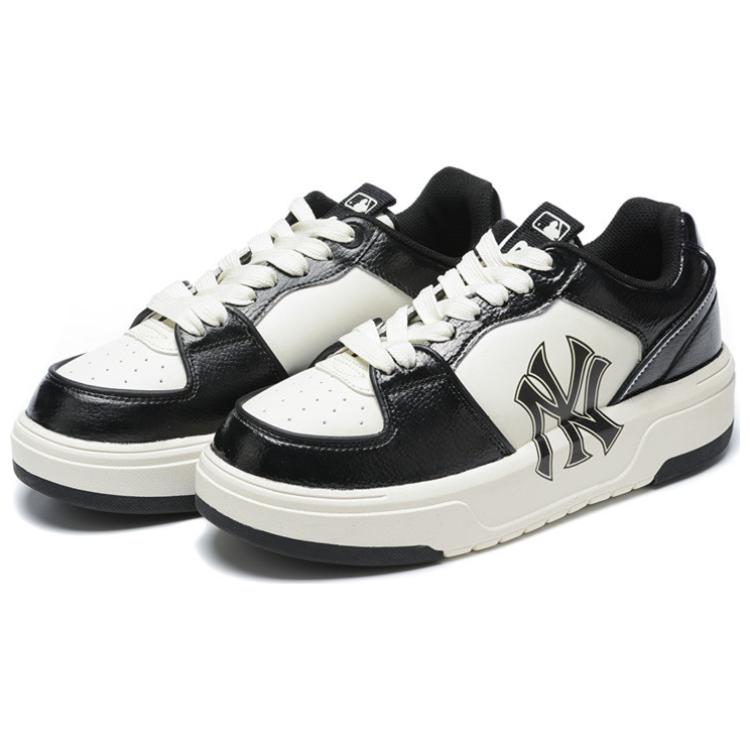 Lookbook [Kasut Custom] MLB New York Yankees Platform 'Klasik Hitam Putih' 3ASXCA12N-50WHS(Team54-黑白)