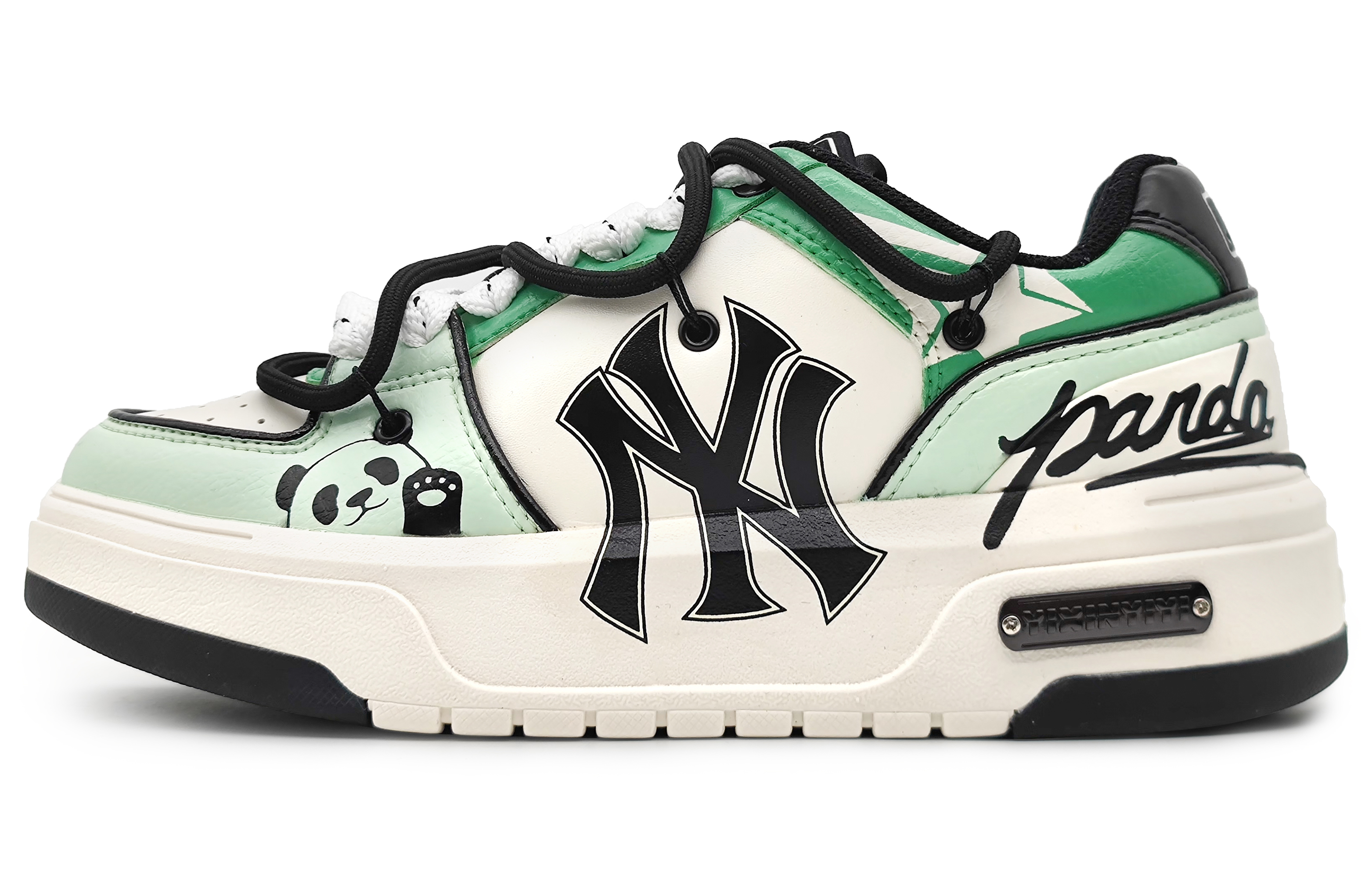 [Custom Shoes] MLB Custom Low 'Panda Starlight Green'